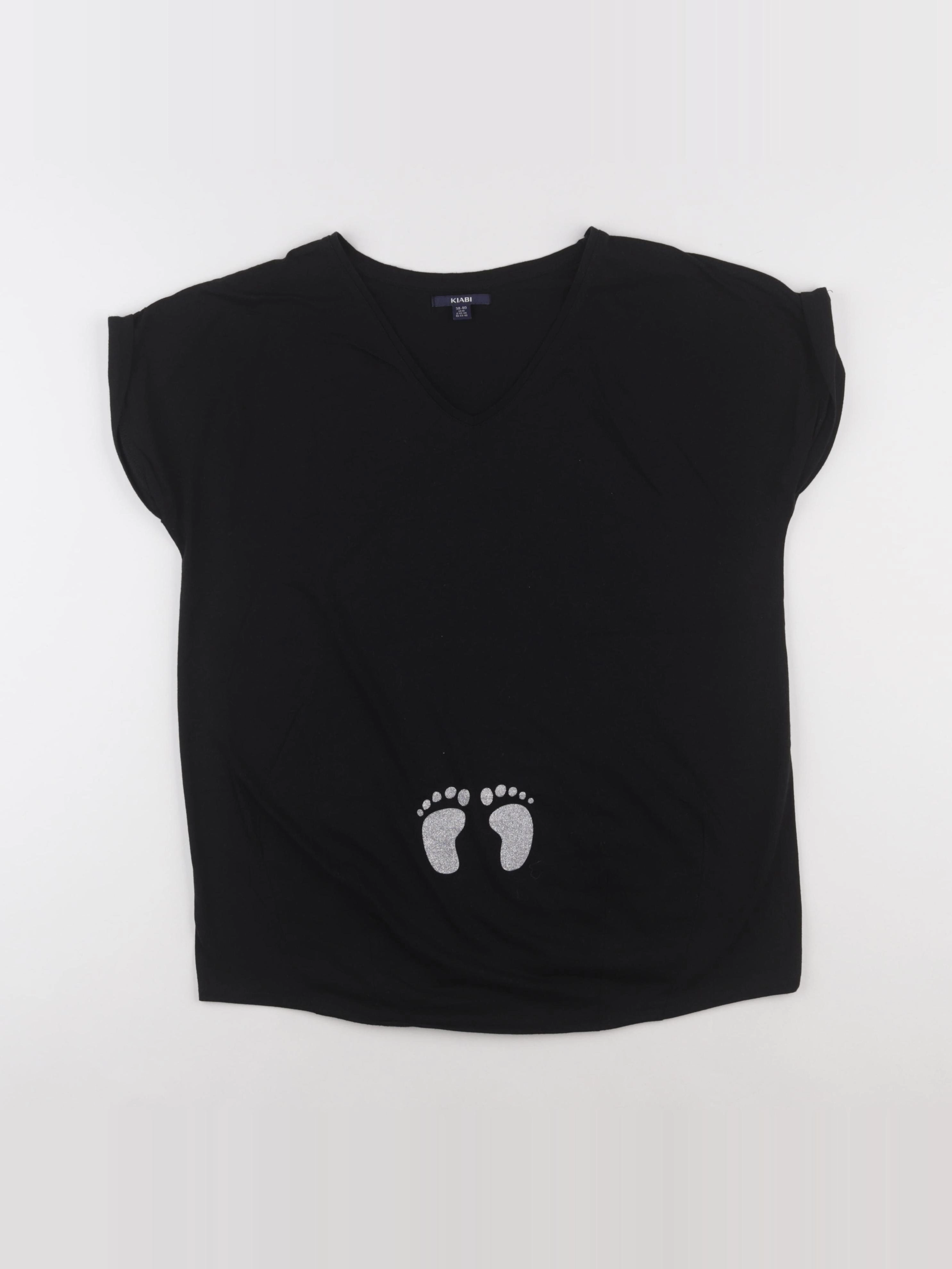 Kiabi - tee-shirt grossesse noir - 38 à 40