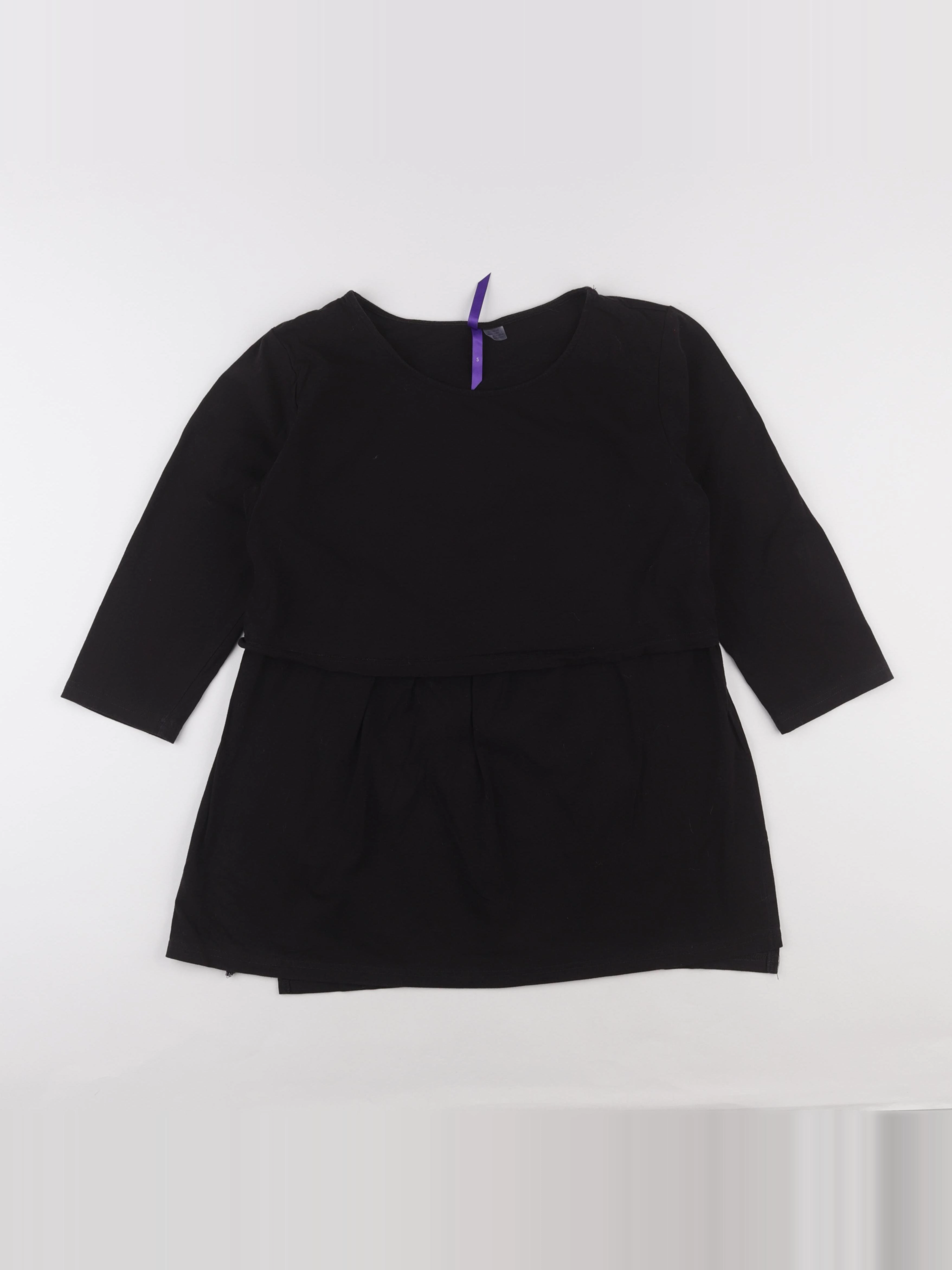 Seraphine - tee-shirt allaitement, grossesse noir - s