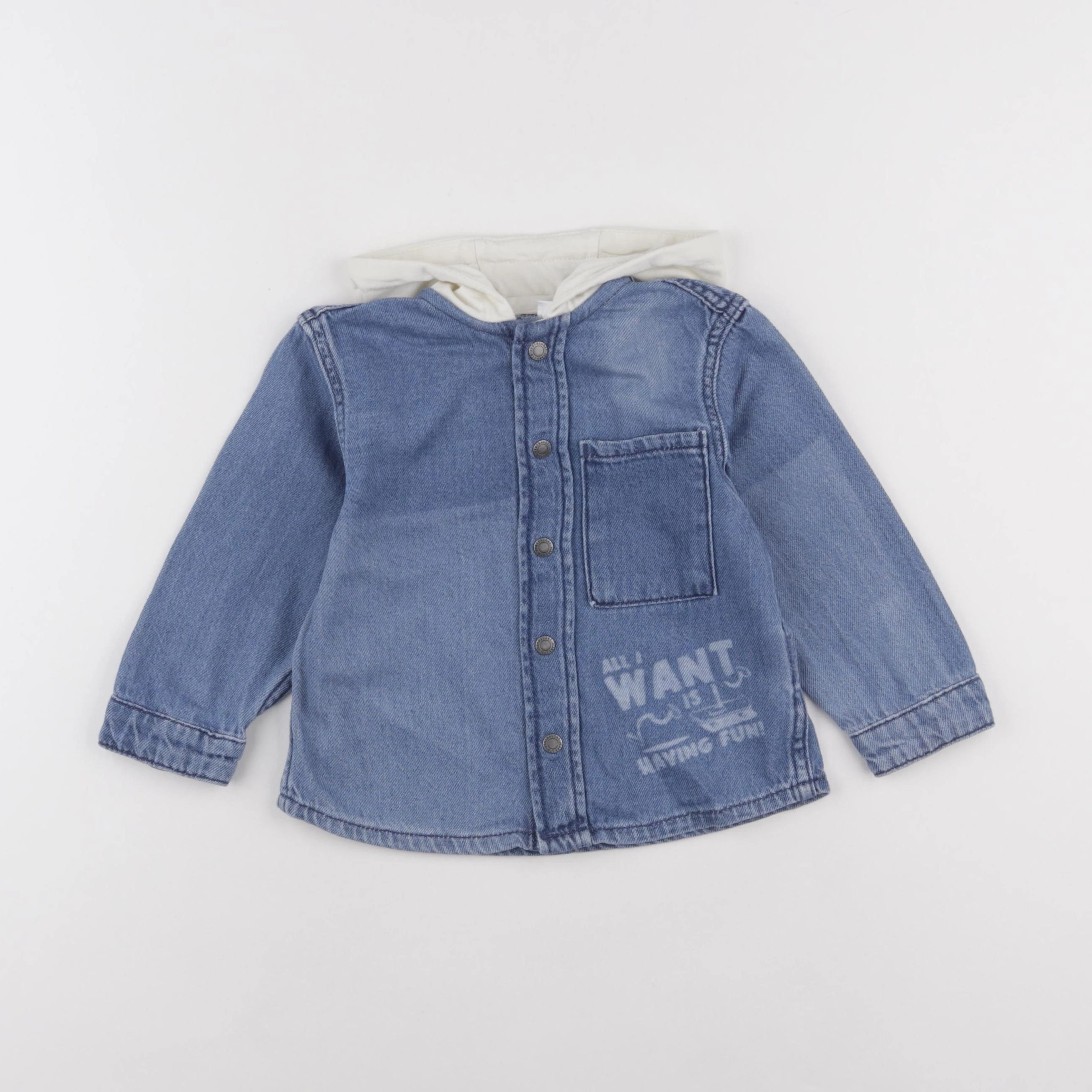 Vertbaudet - chemise bleu - 3 ans