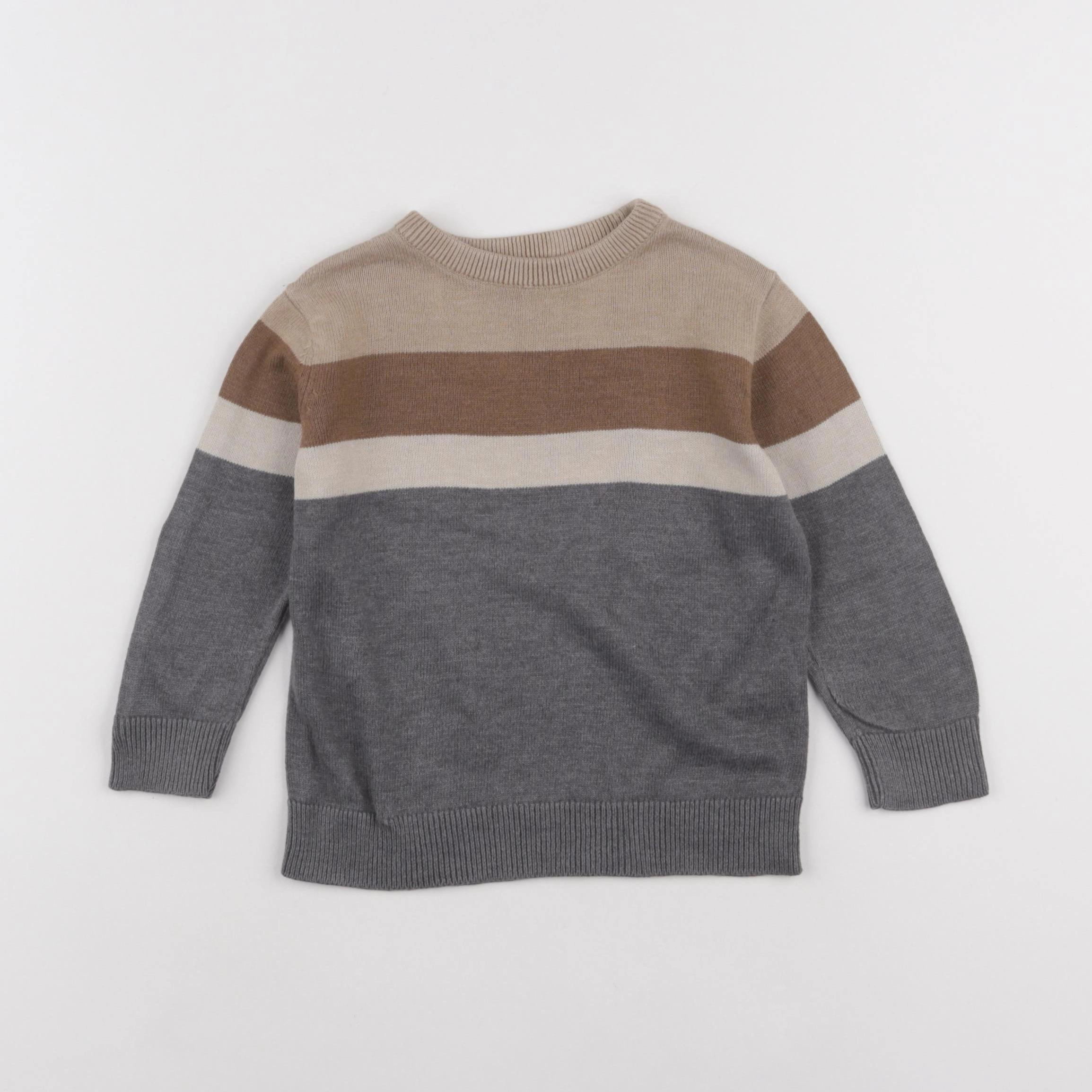 Vertbaudet - pull beige - 2 ans