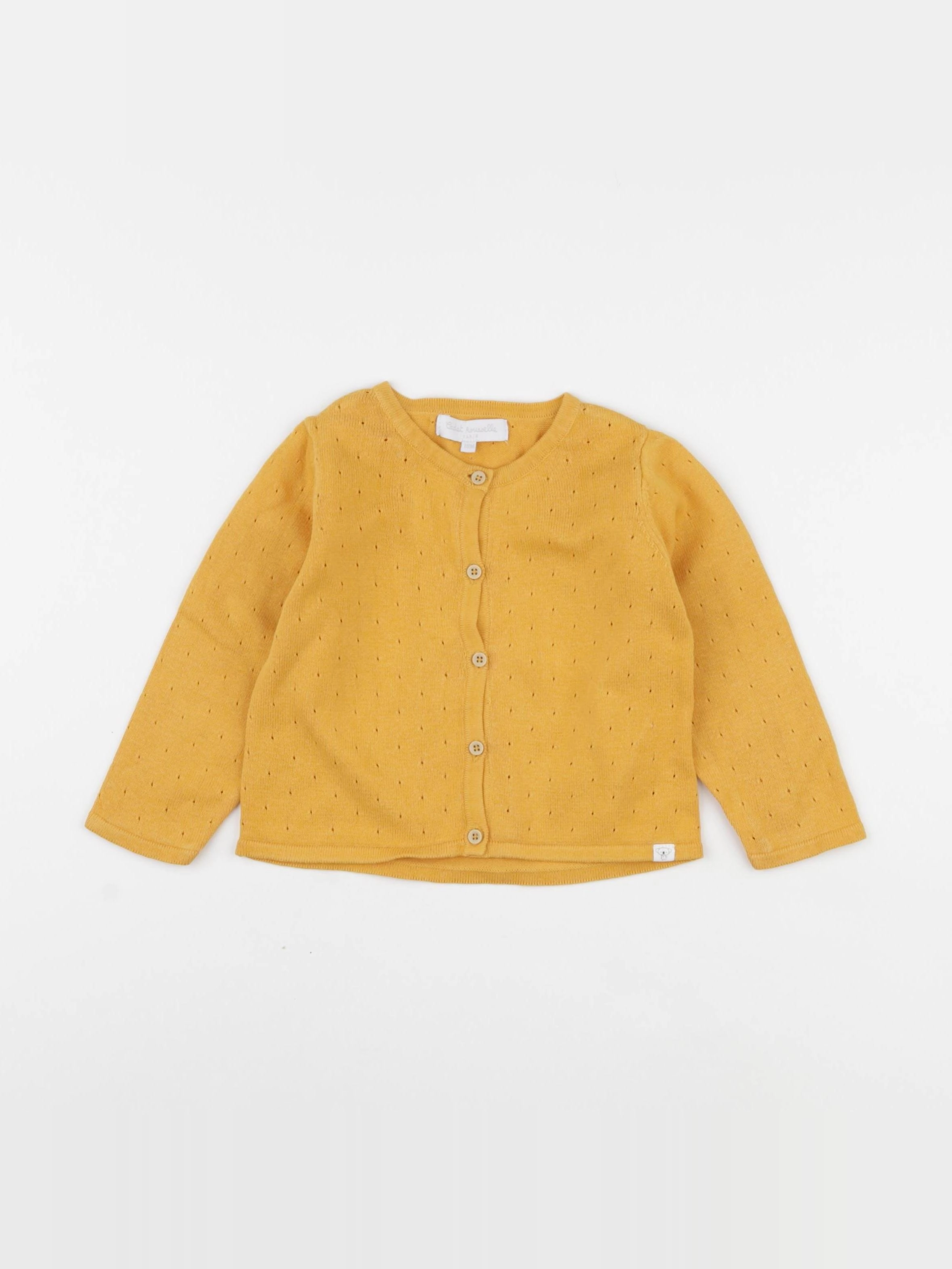 Cadet Rousselle - gilet jaune - 18 mois