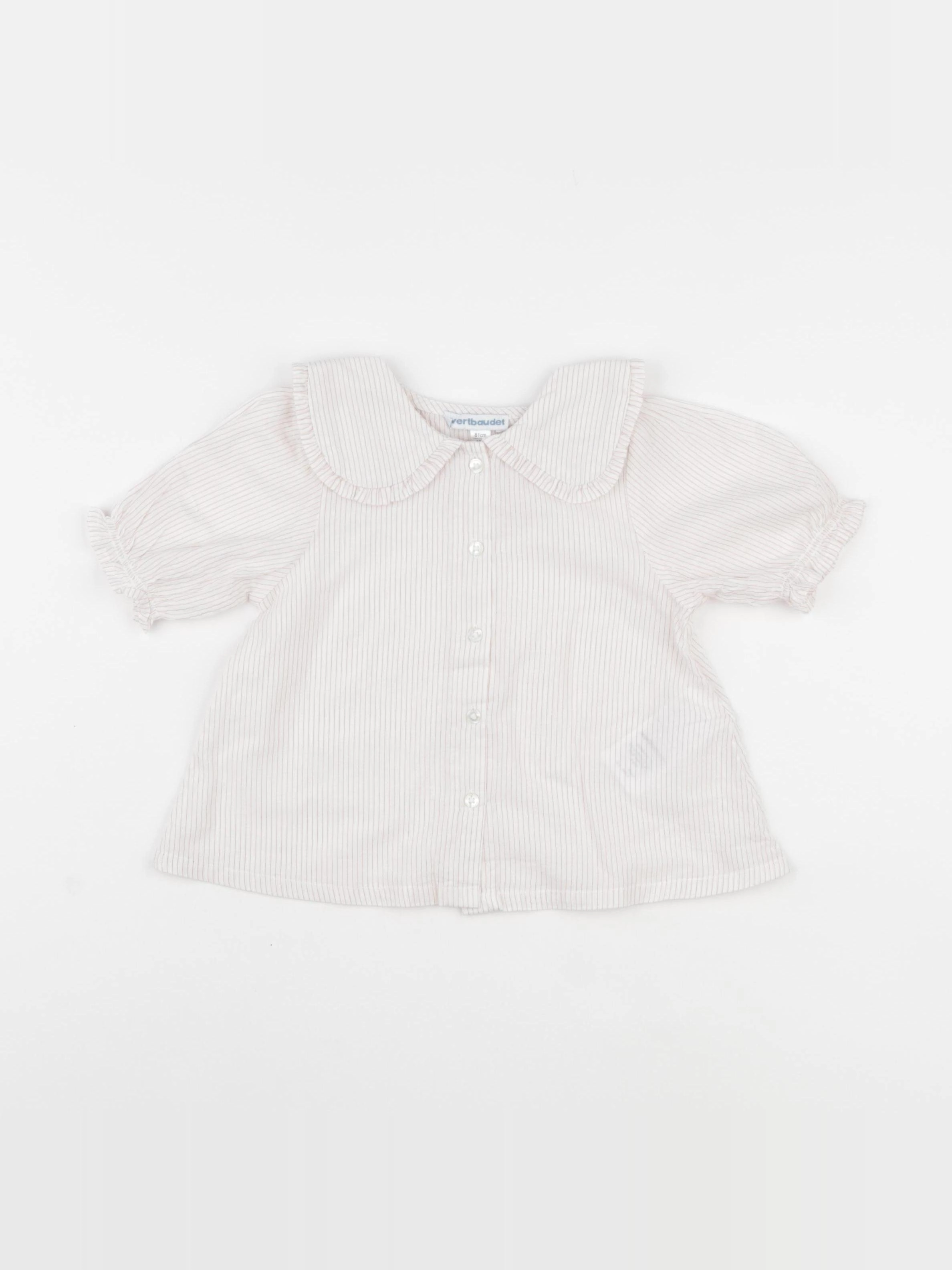 Vertbaudet - blouse blanc - 18 mois