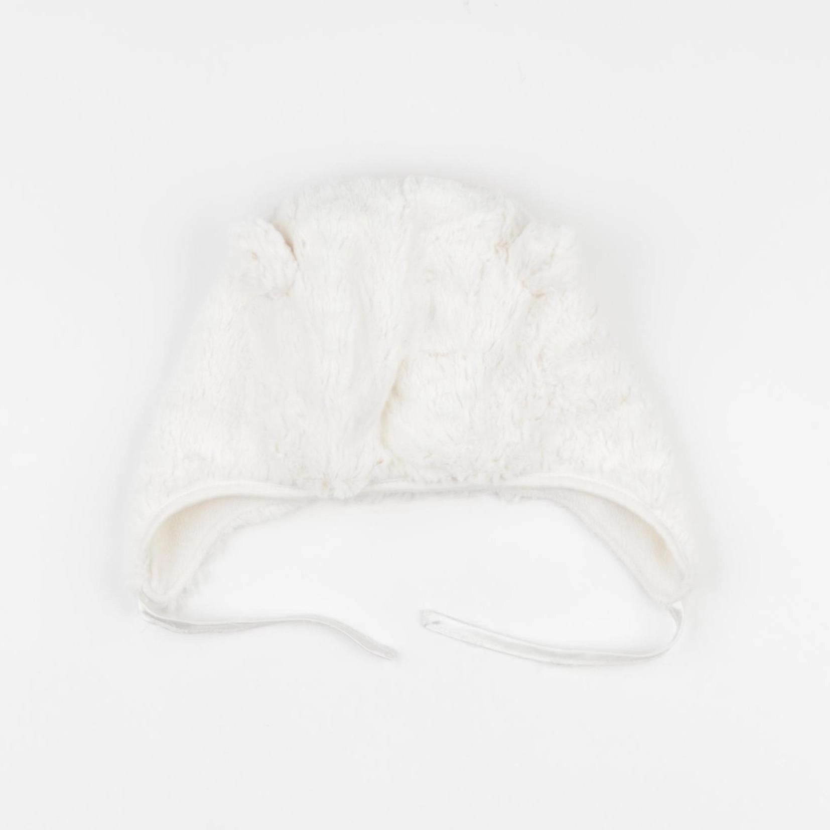 H&M - bonnet blanc - 12/18 mois