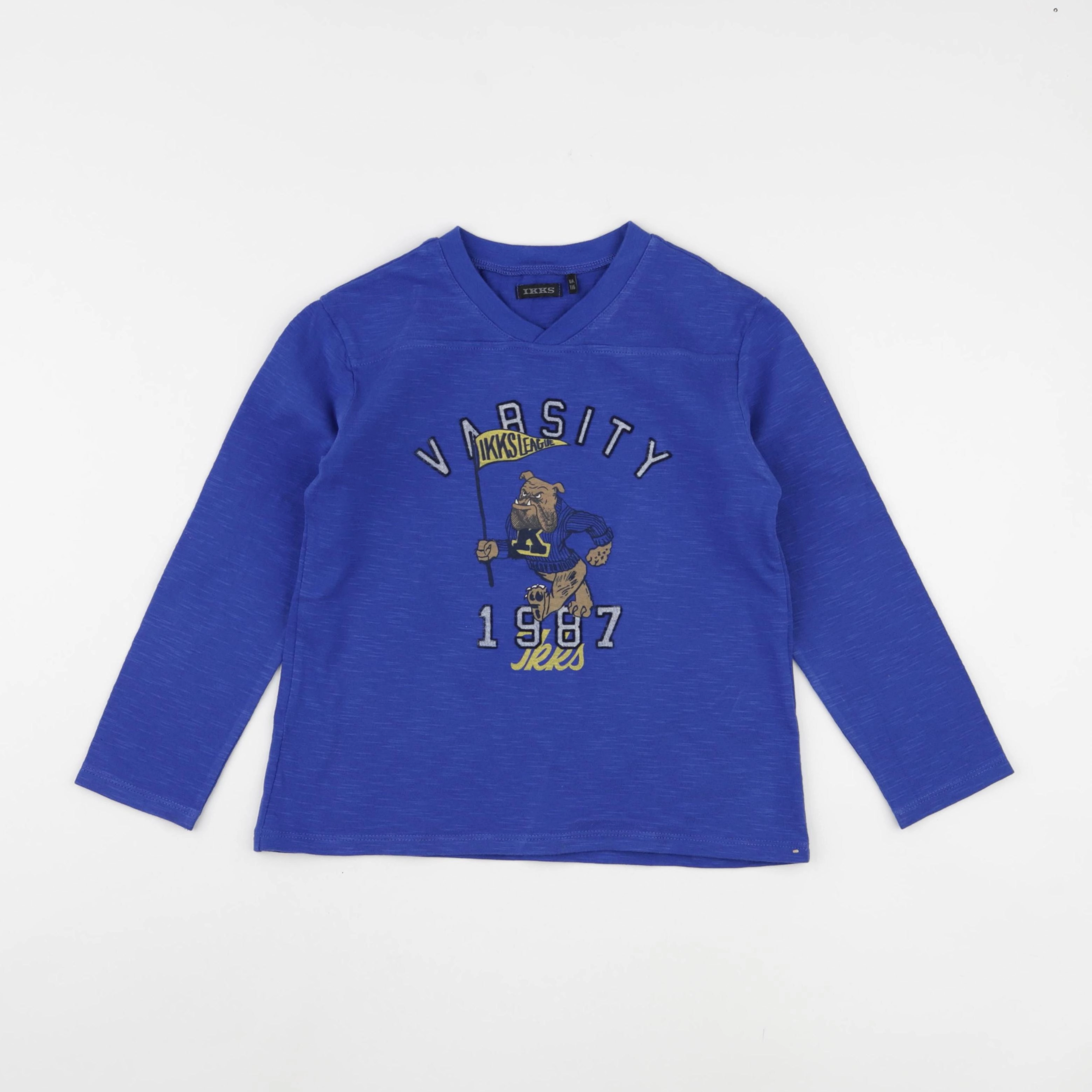 IKKS - tee-shirt bleu - 6 ans