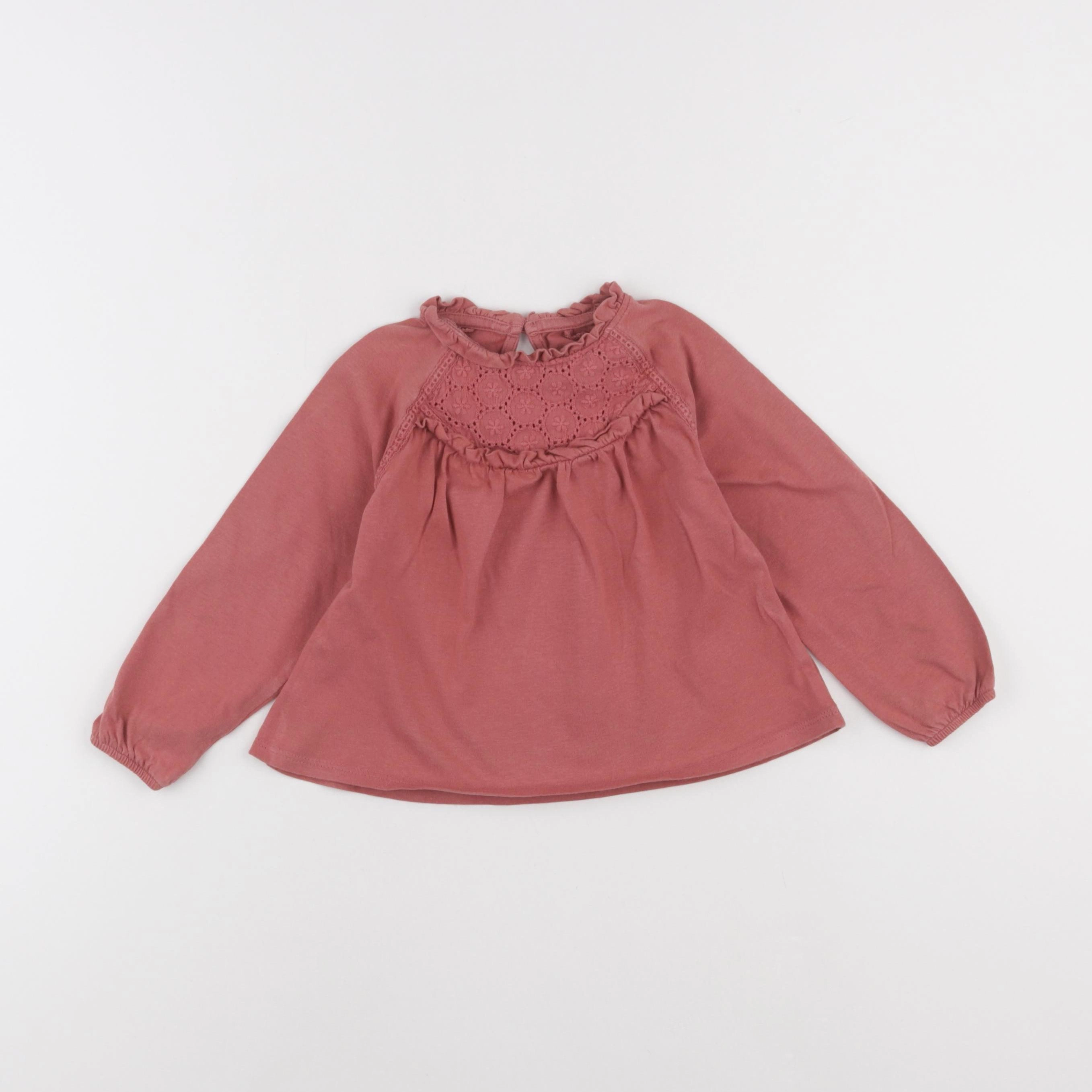 Vertbaudet - tee-shirt rose - 2 ans