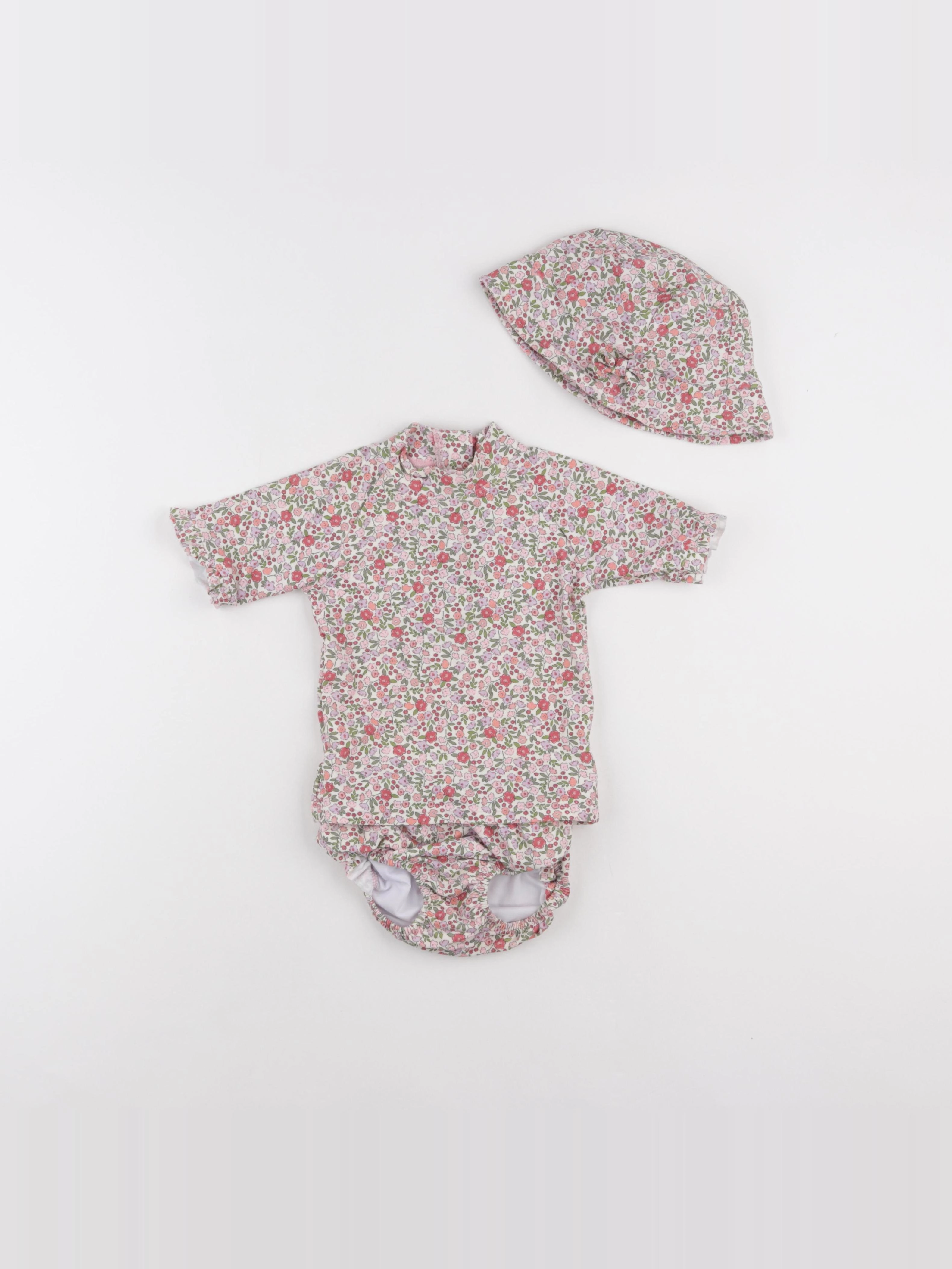 Vertbaudet - maillot de bain beige - 2 ans