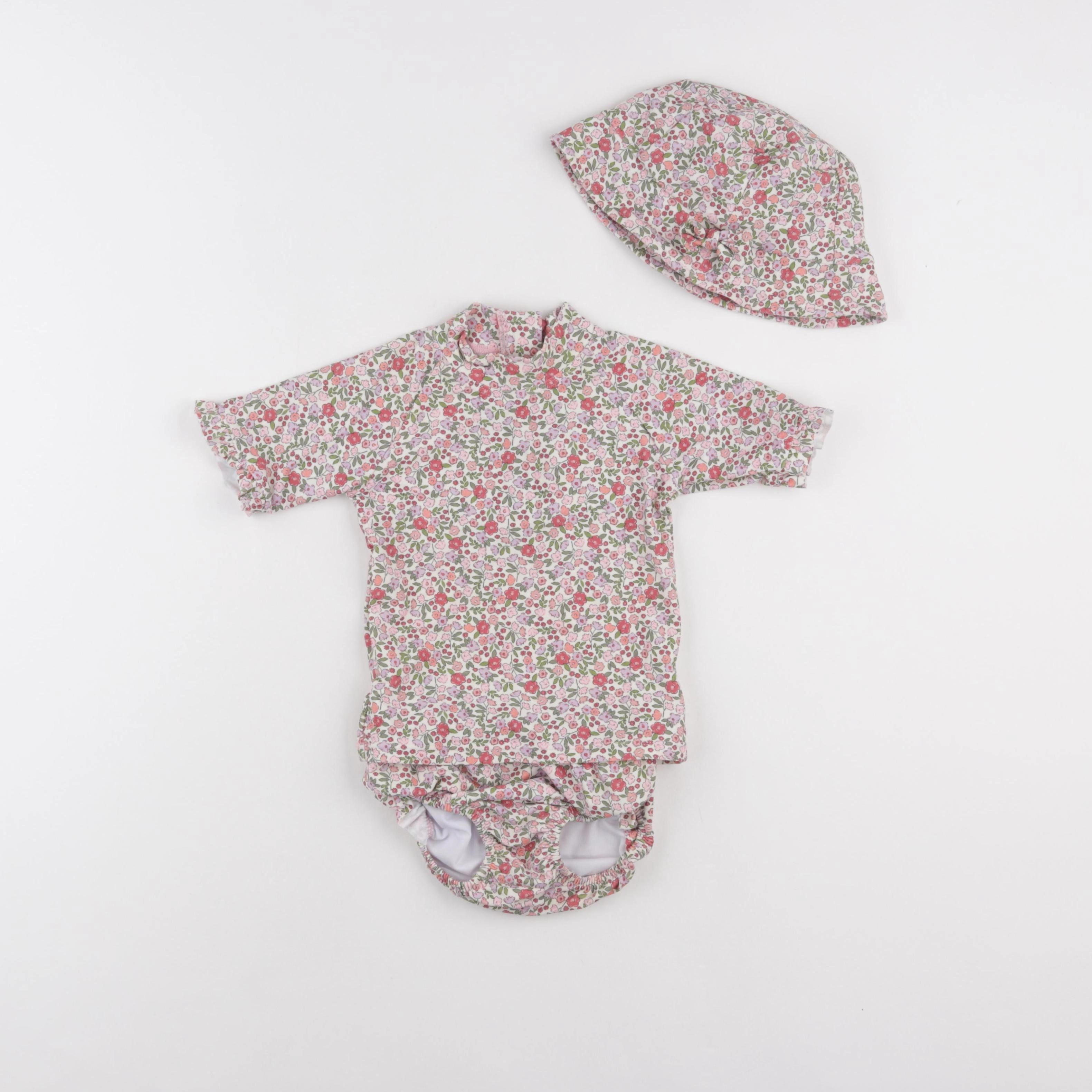 Vertbaudet - maillot de bain beige - 2 ans