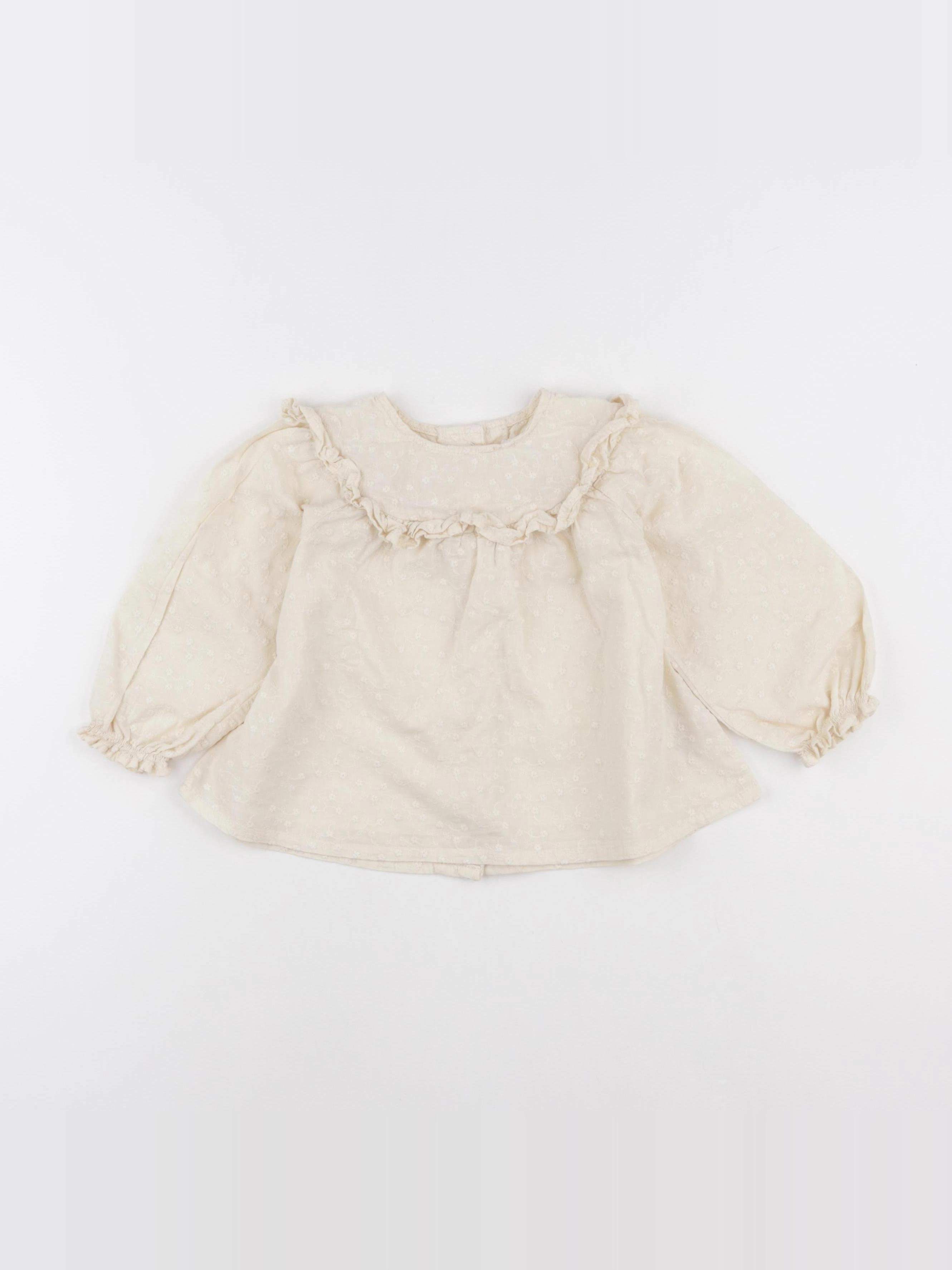 Vertbaudet - blouse beige - 24 mois