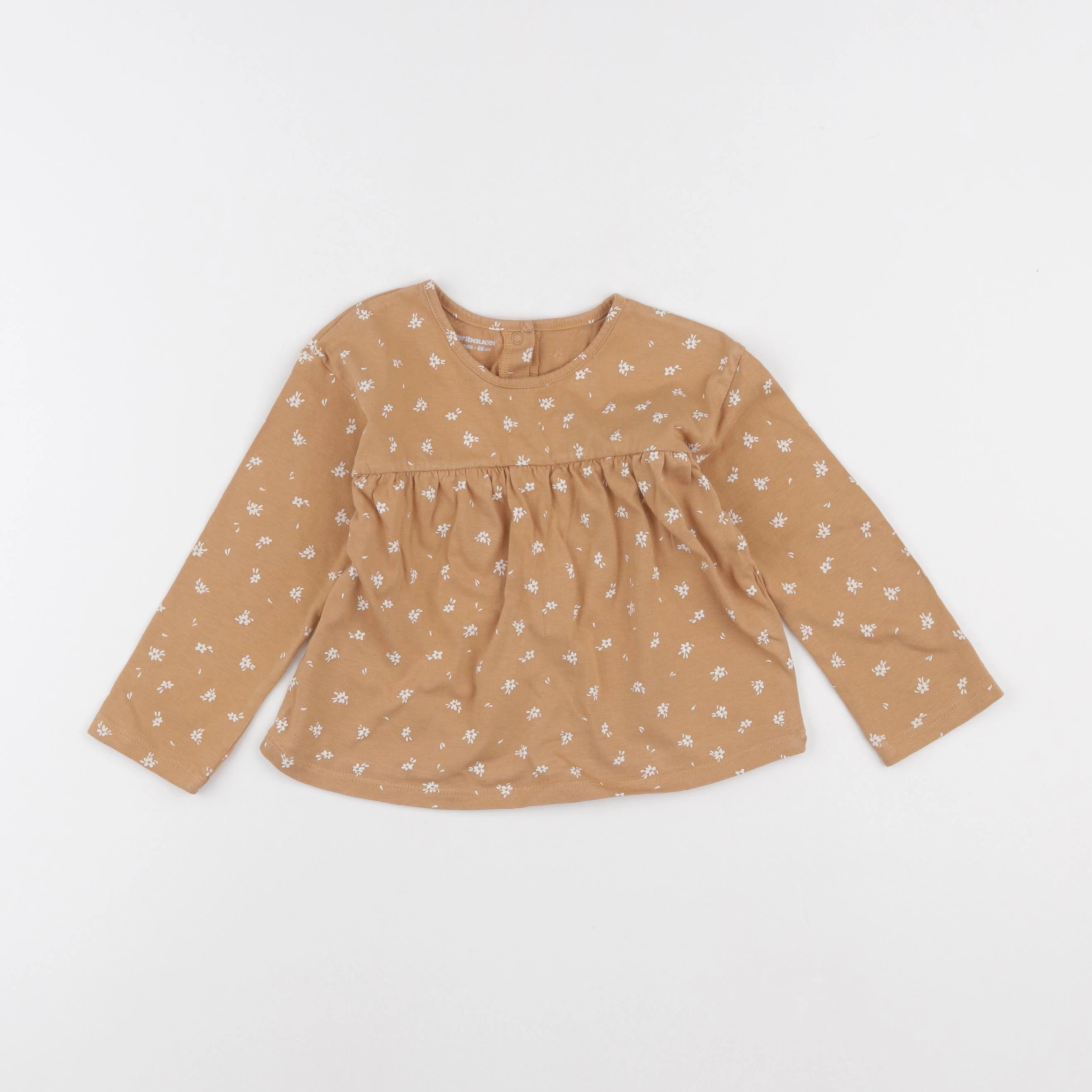 Vertbaudet - tee-shirt marron - 24 mois