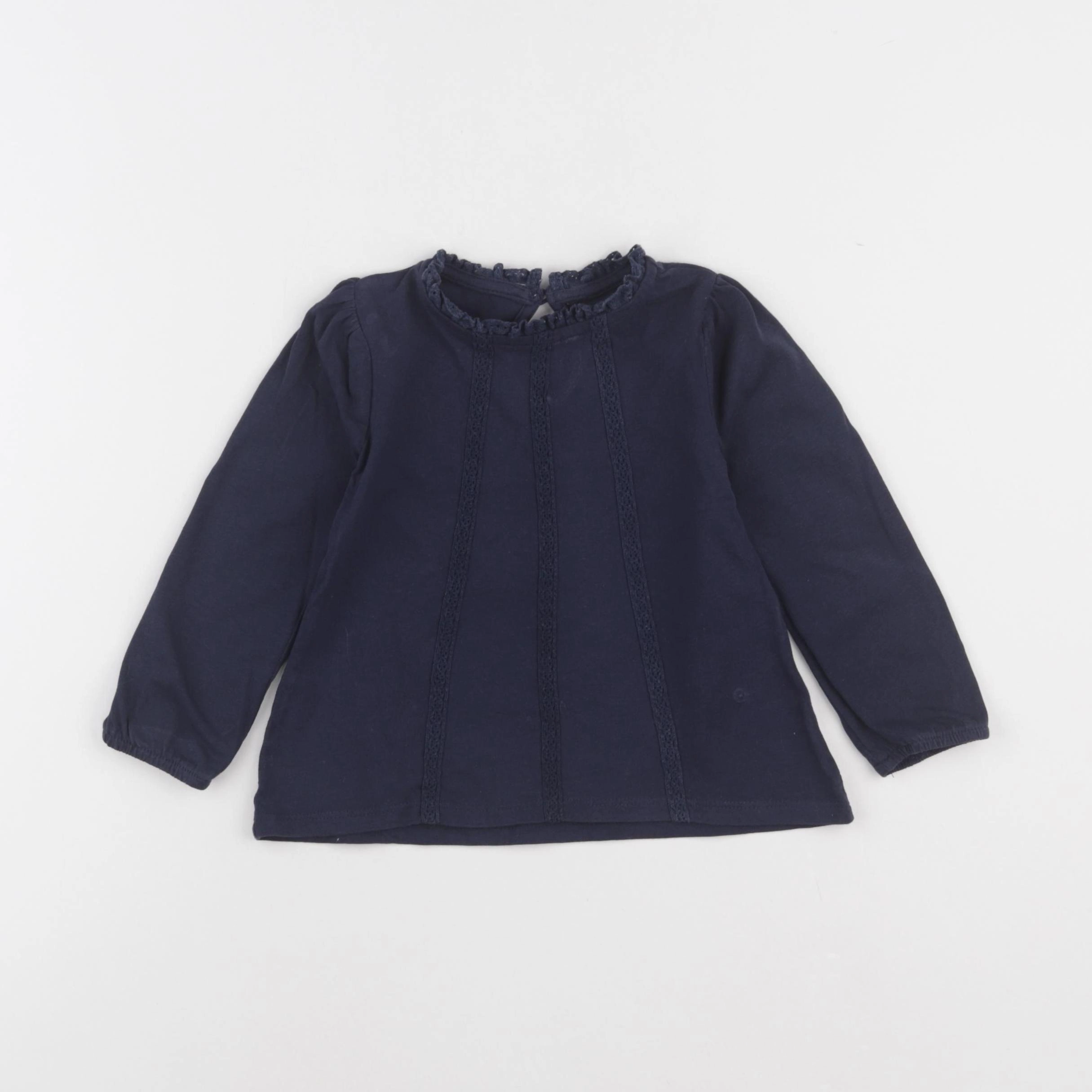 Vertbaudet - tee-shirt bleu - 2 ans