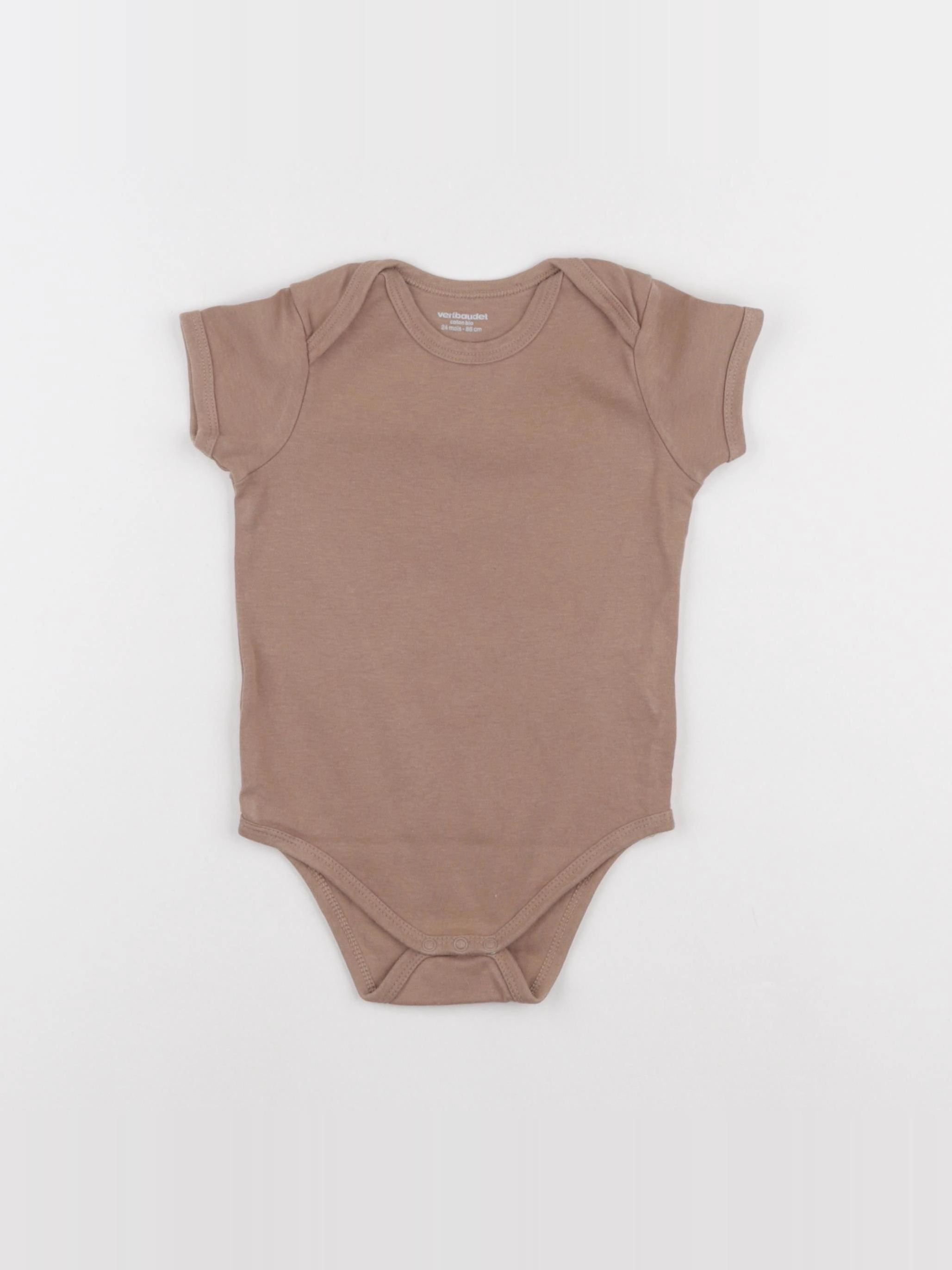 Vertbaudet - body marron - 24 mois