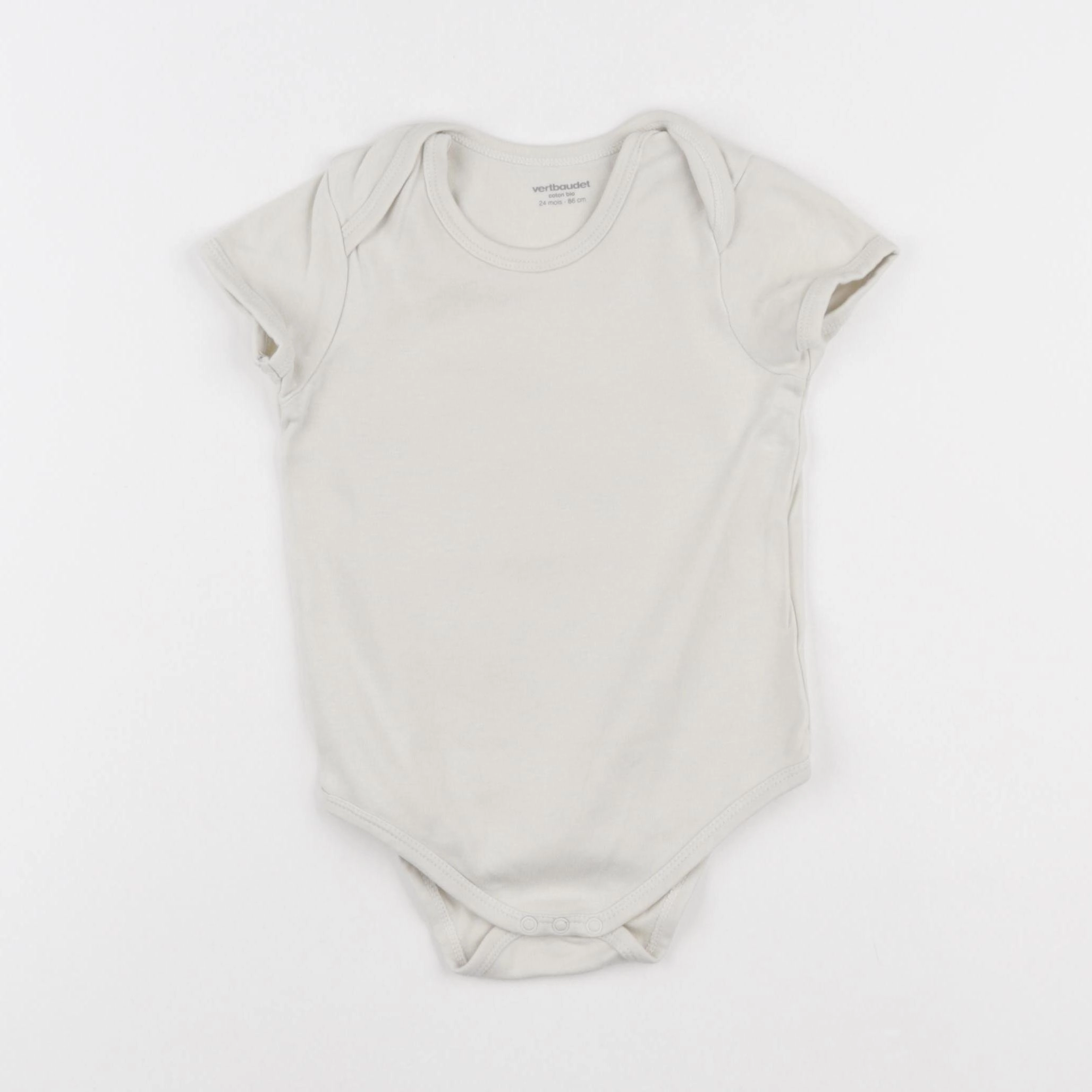 Vertbaudet - body beige - 24 mois
