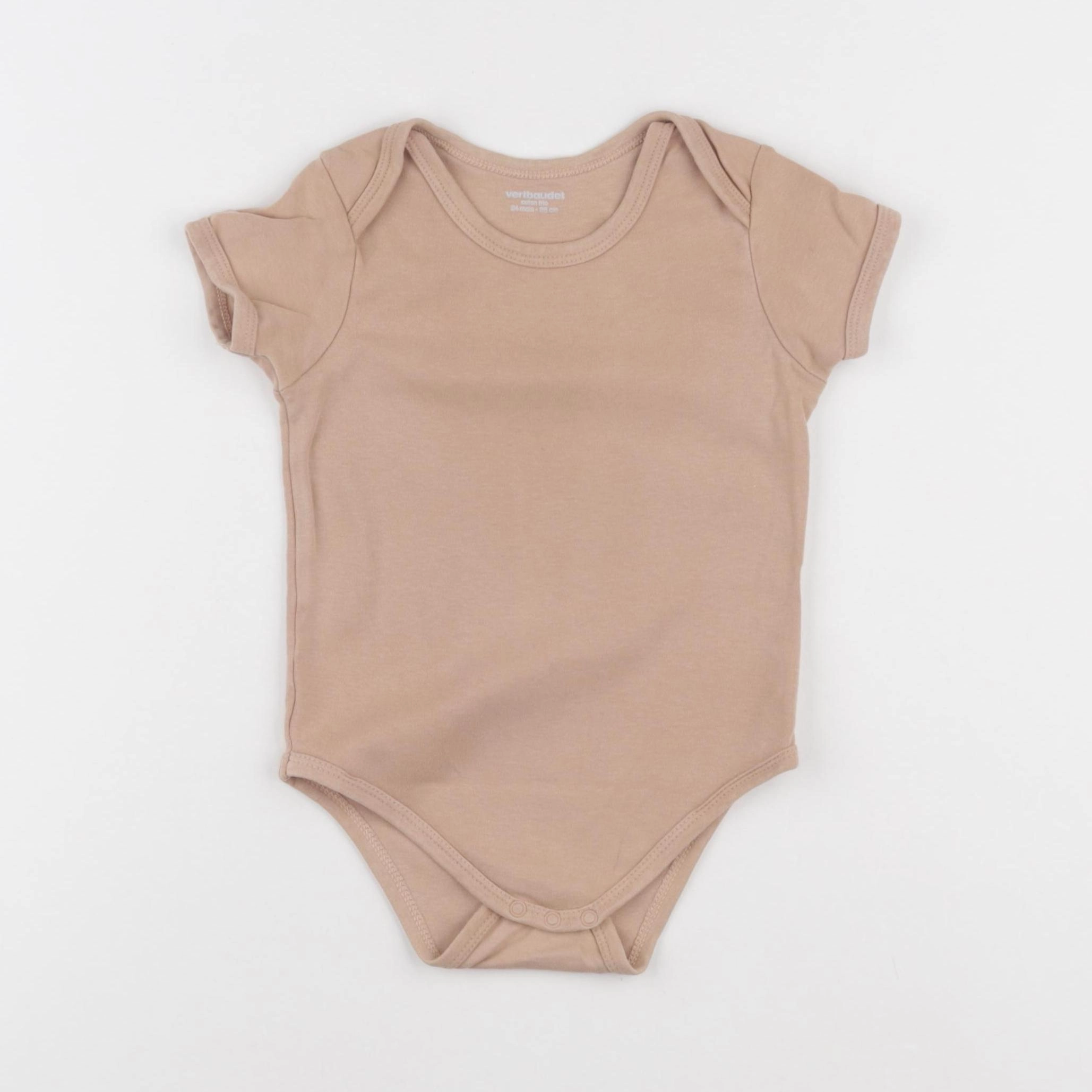 Vertbaudet - body marron - 24 mois