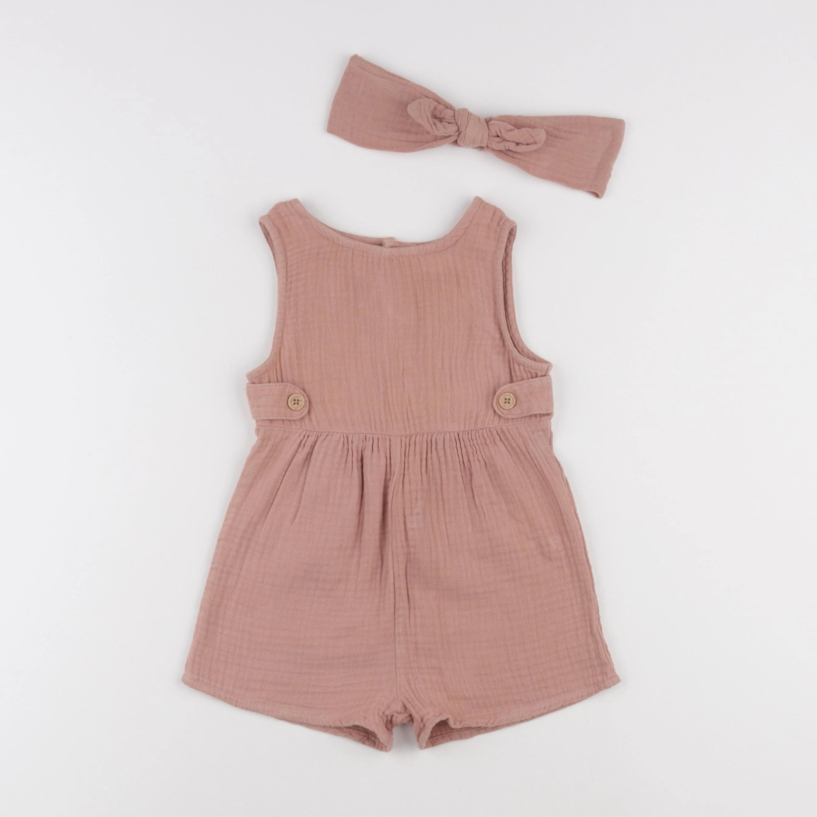 Vertbaudet - combinaison rose - 24 mois