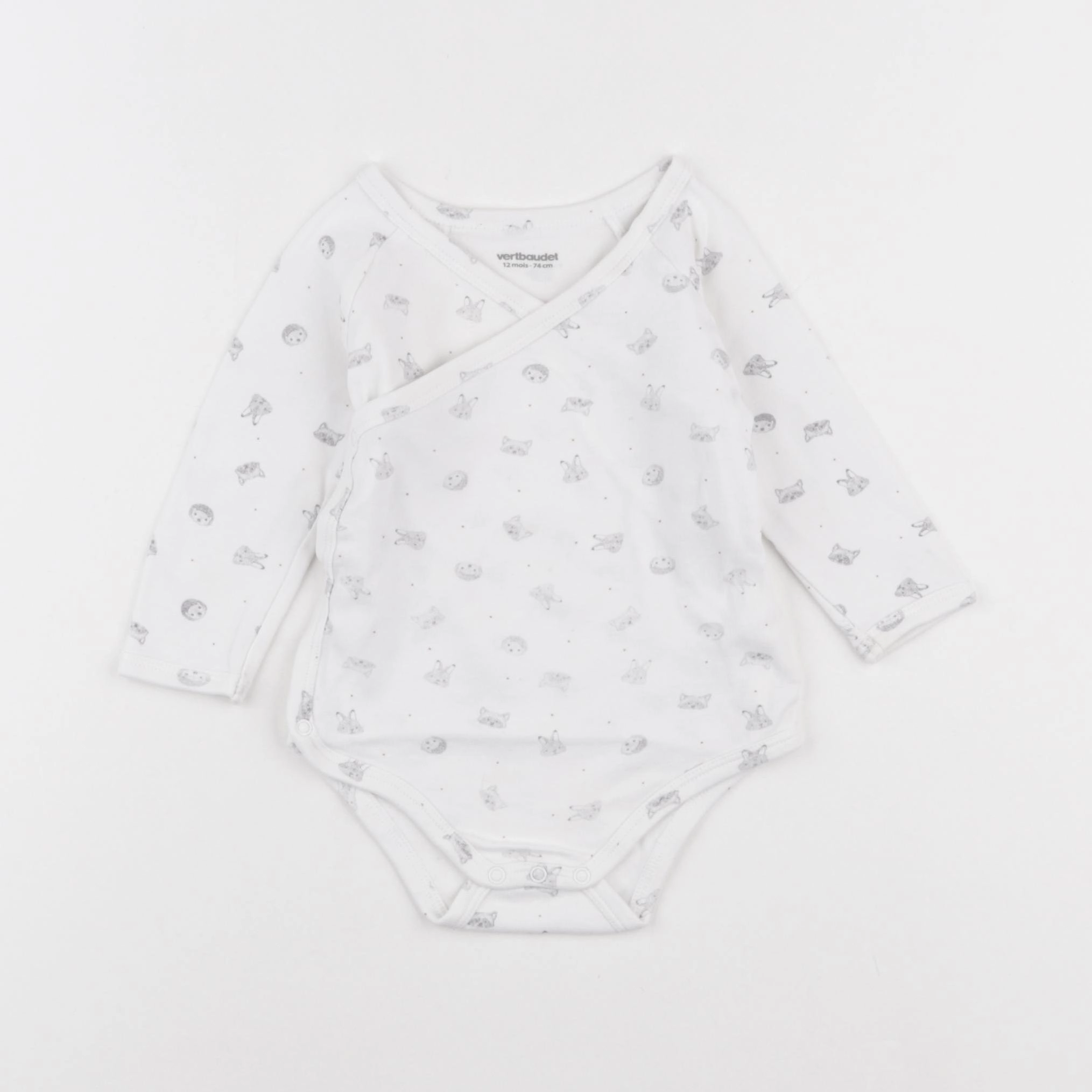 Vertbaudet - body blanc - 12 mois