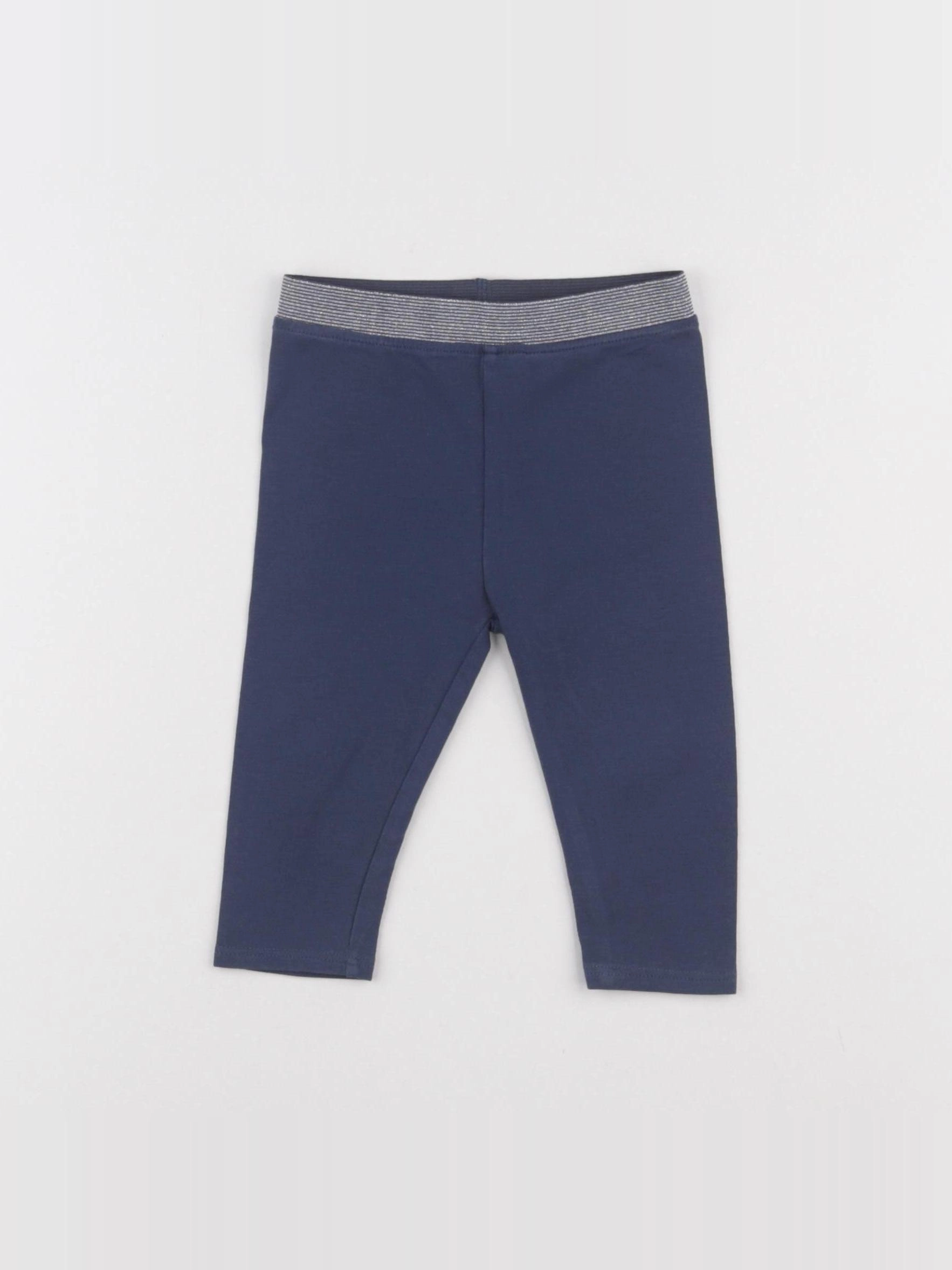 Vertbaudet - legging bleu - 9 mois