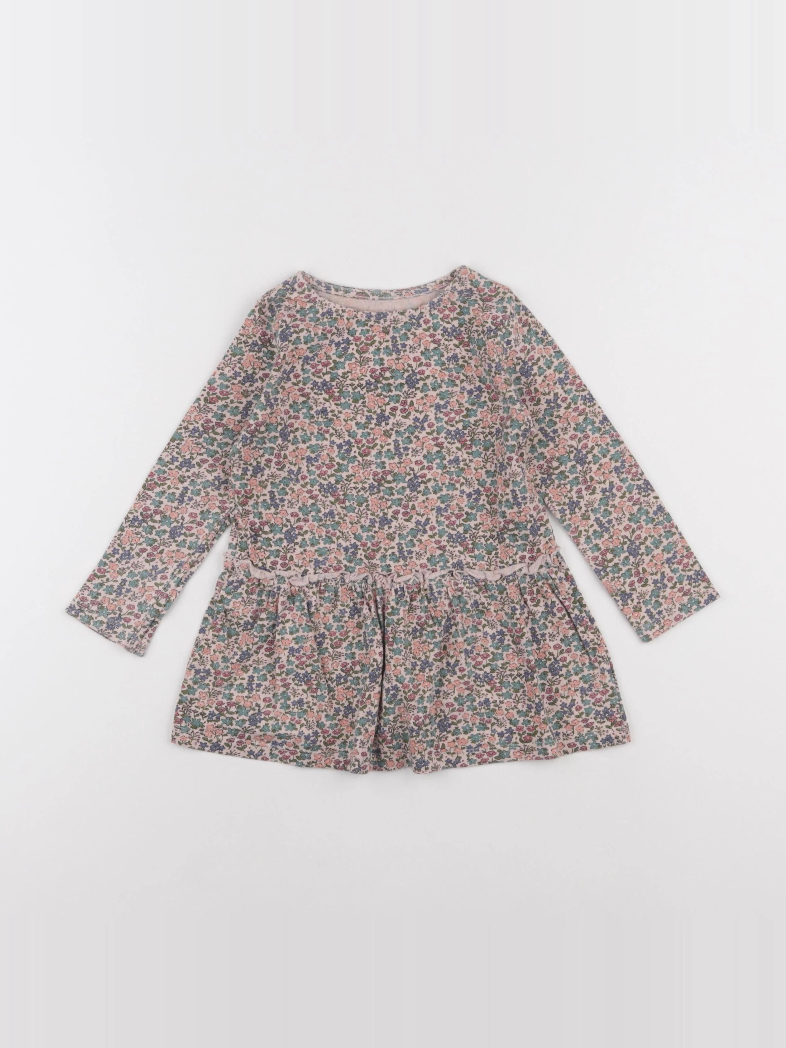 Vertbaudet - robe multicolore - 2 ans