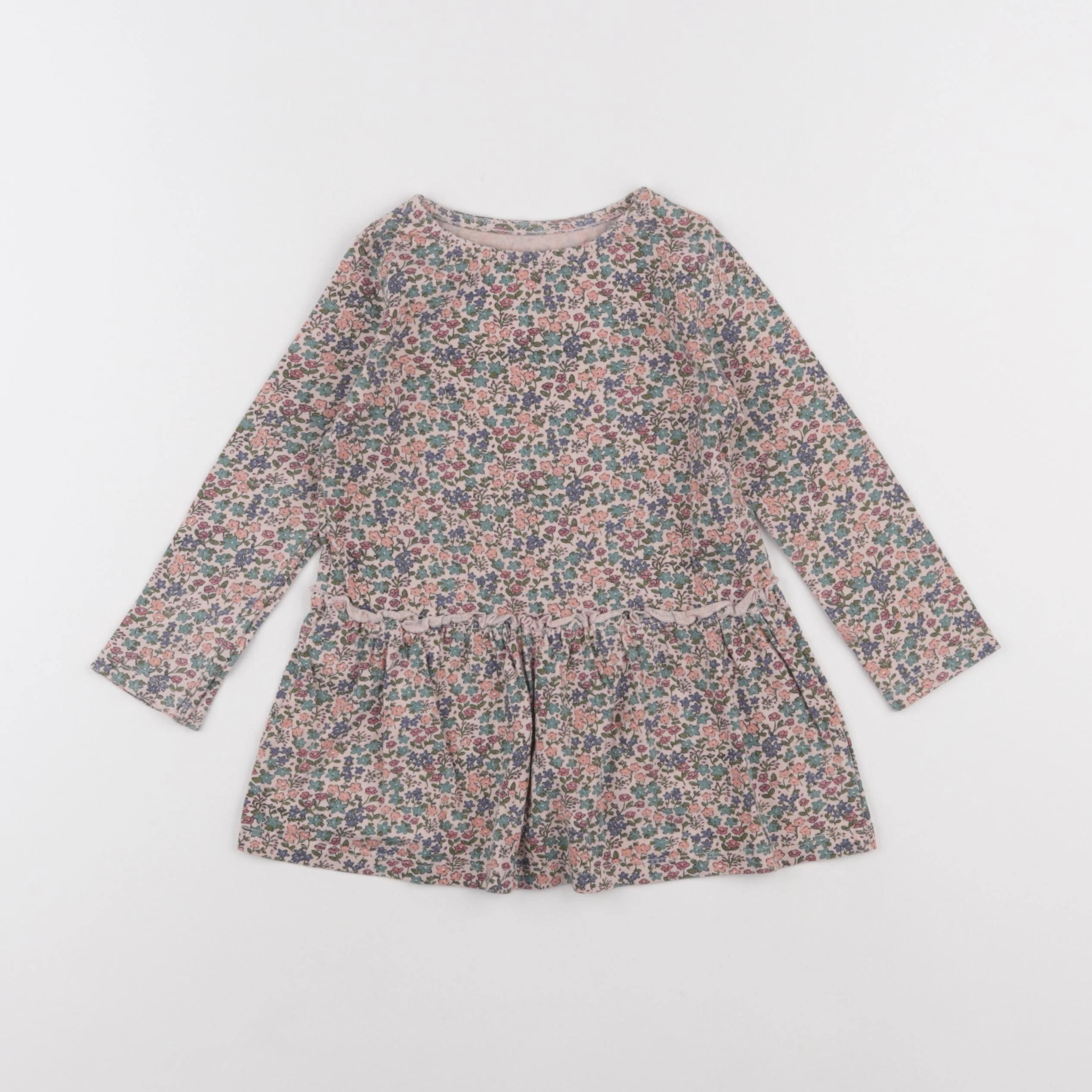 Vertbaudet - robe multicolore - 2 ans