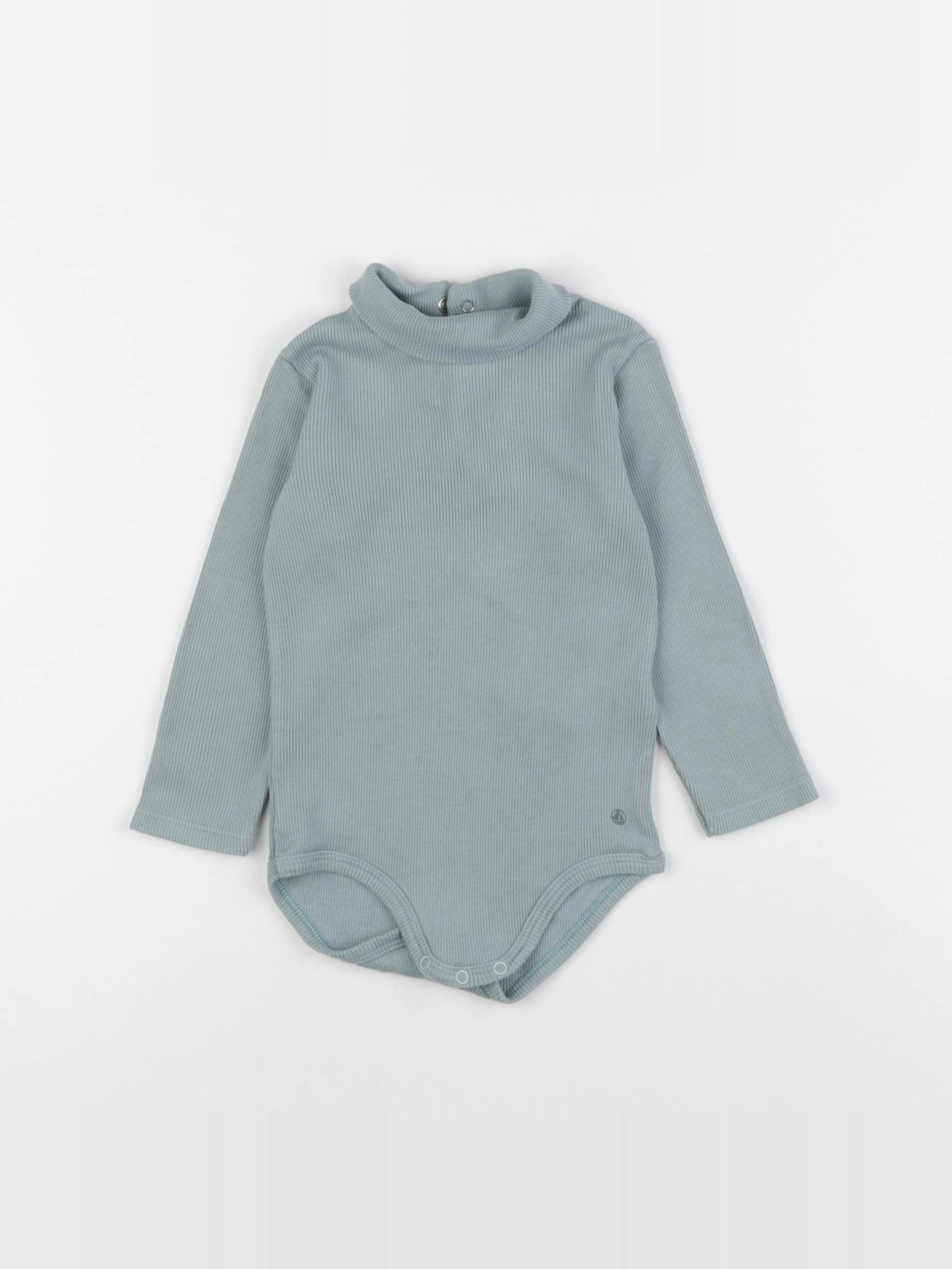 Petit Bateau - body à col vert - 18 mois