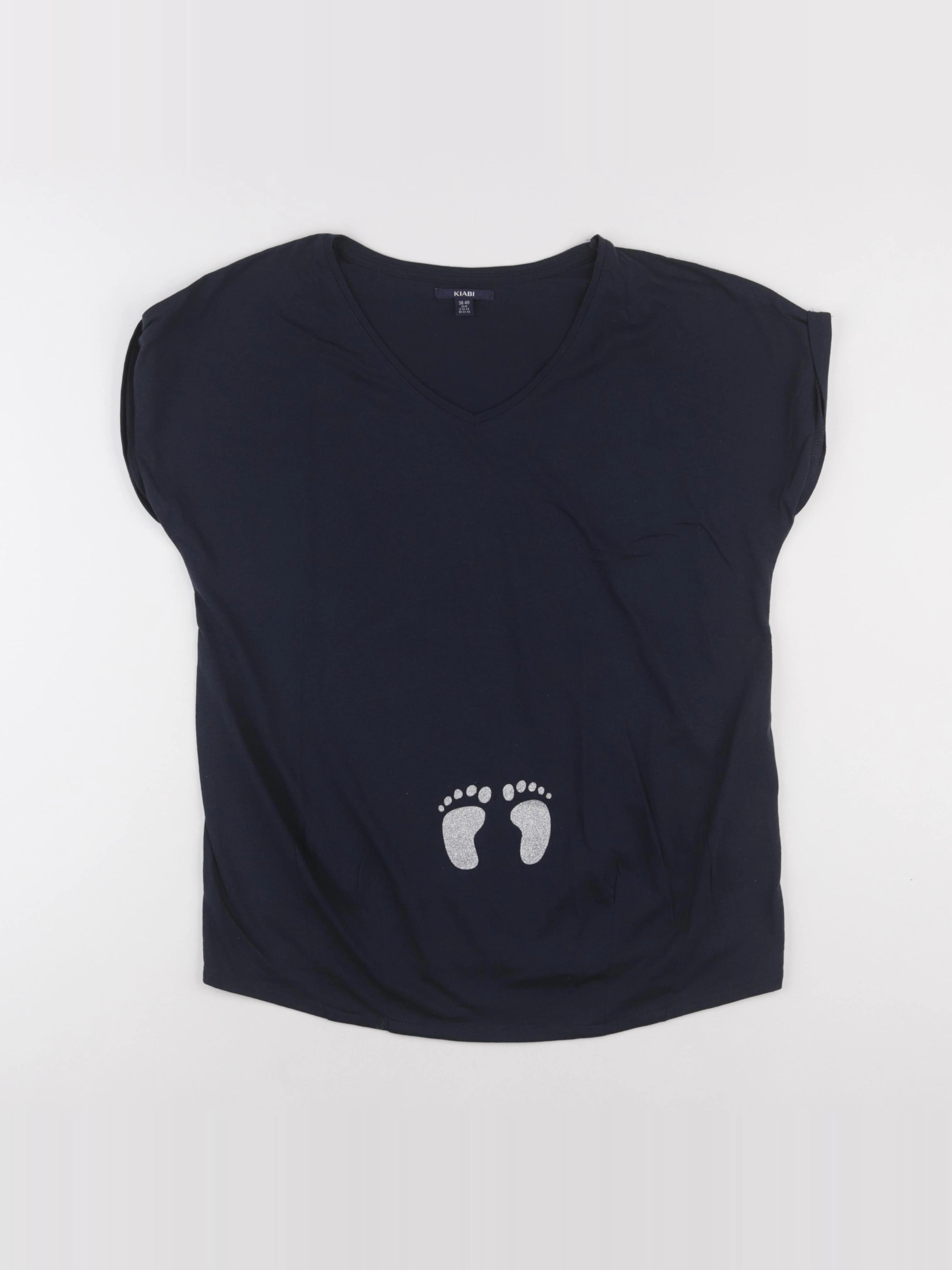 Kiabi - tee-shirt grossesse bleu - 38 à 40