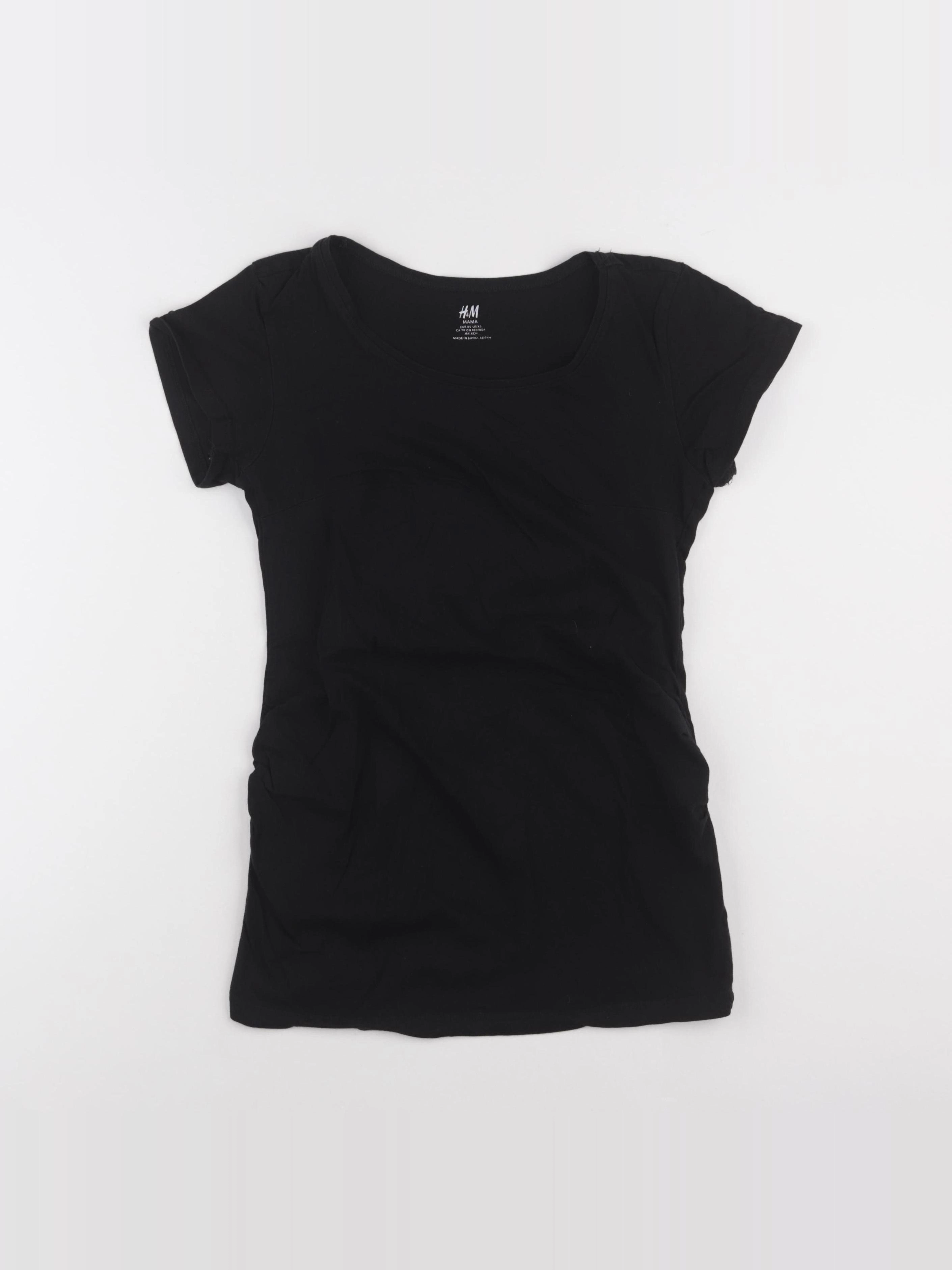 H&M - tee-shirt grossesse noir - 34