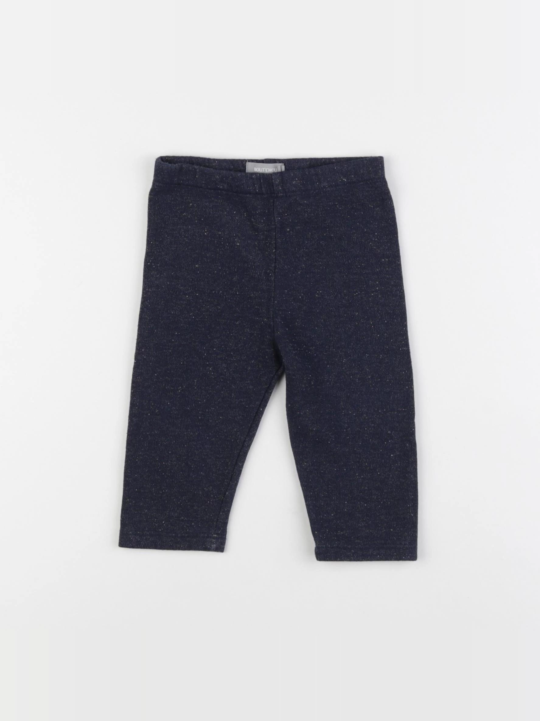 Boutchou - legging or, bleu - 6 mois