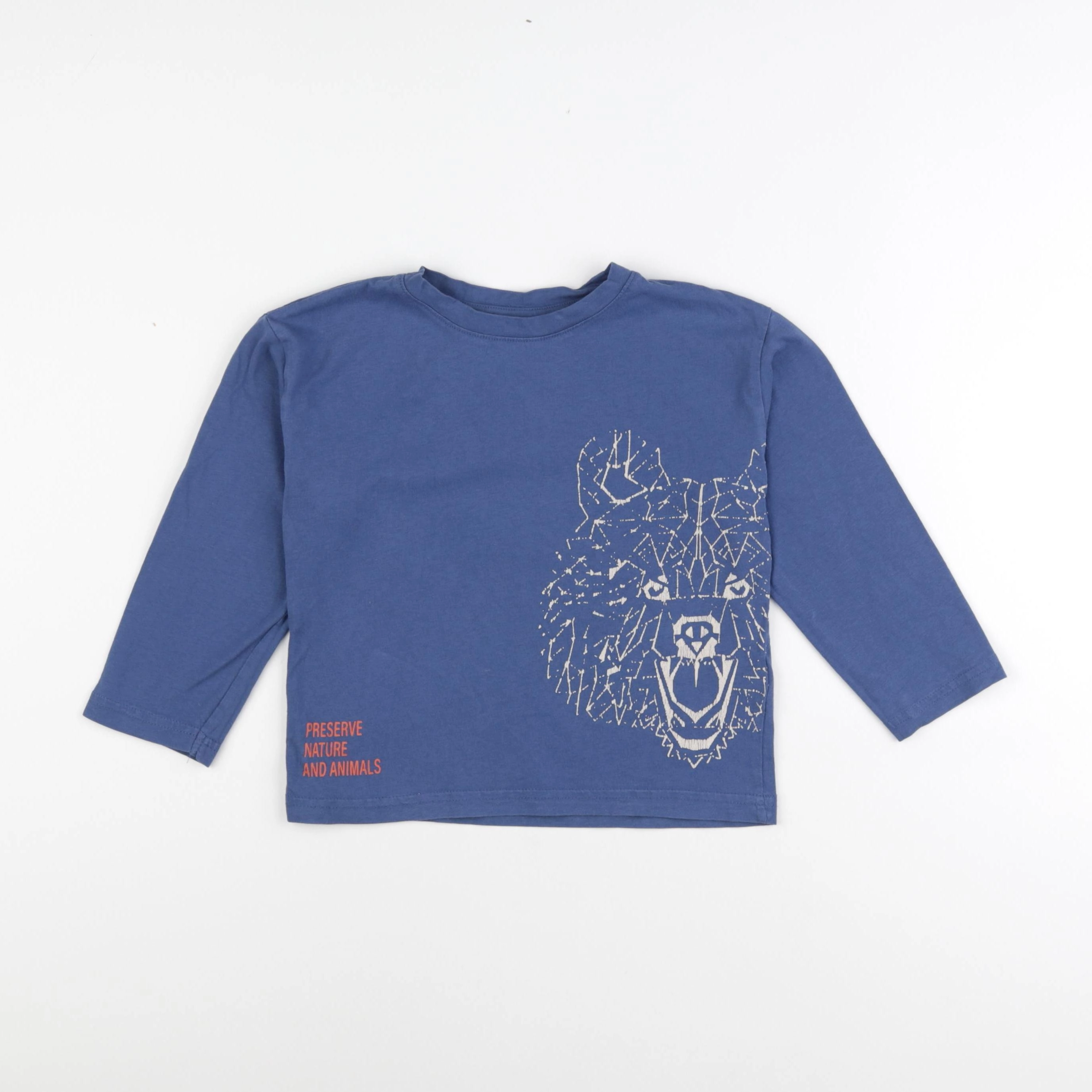 Vertbaudet - tee-shirt bleu - 5 ans