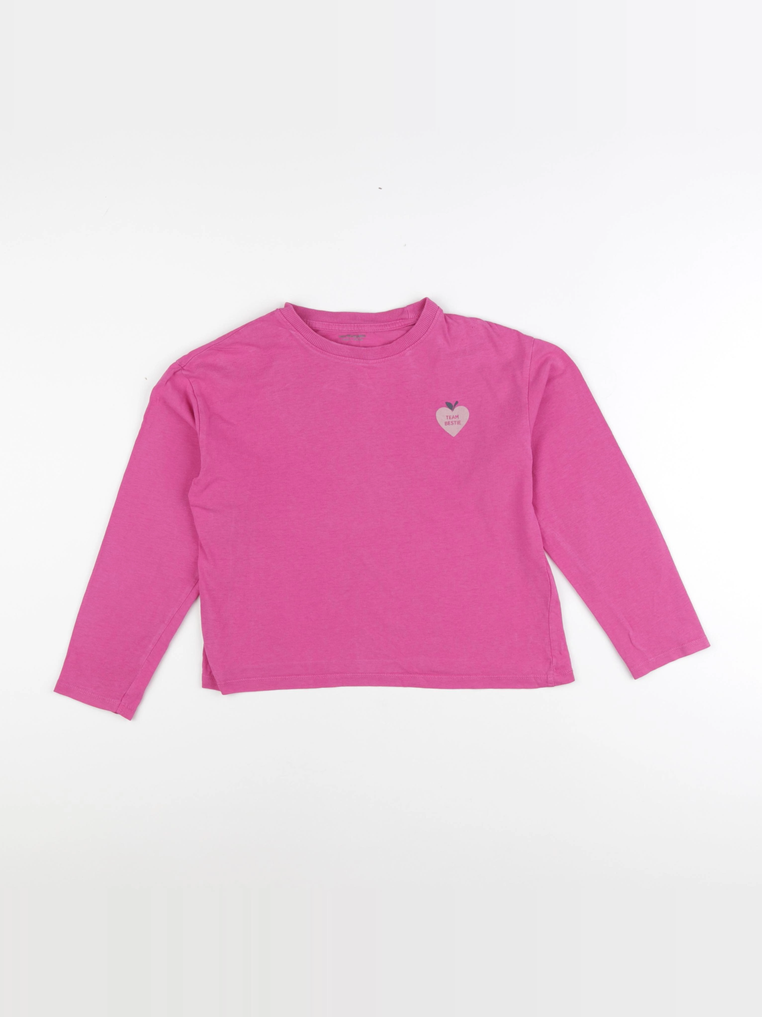 Vertbaudet - tee-shirt rose - 8 ans