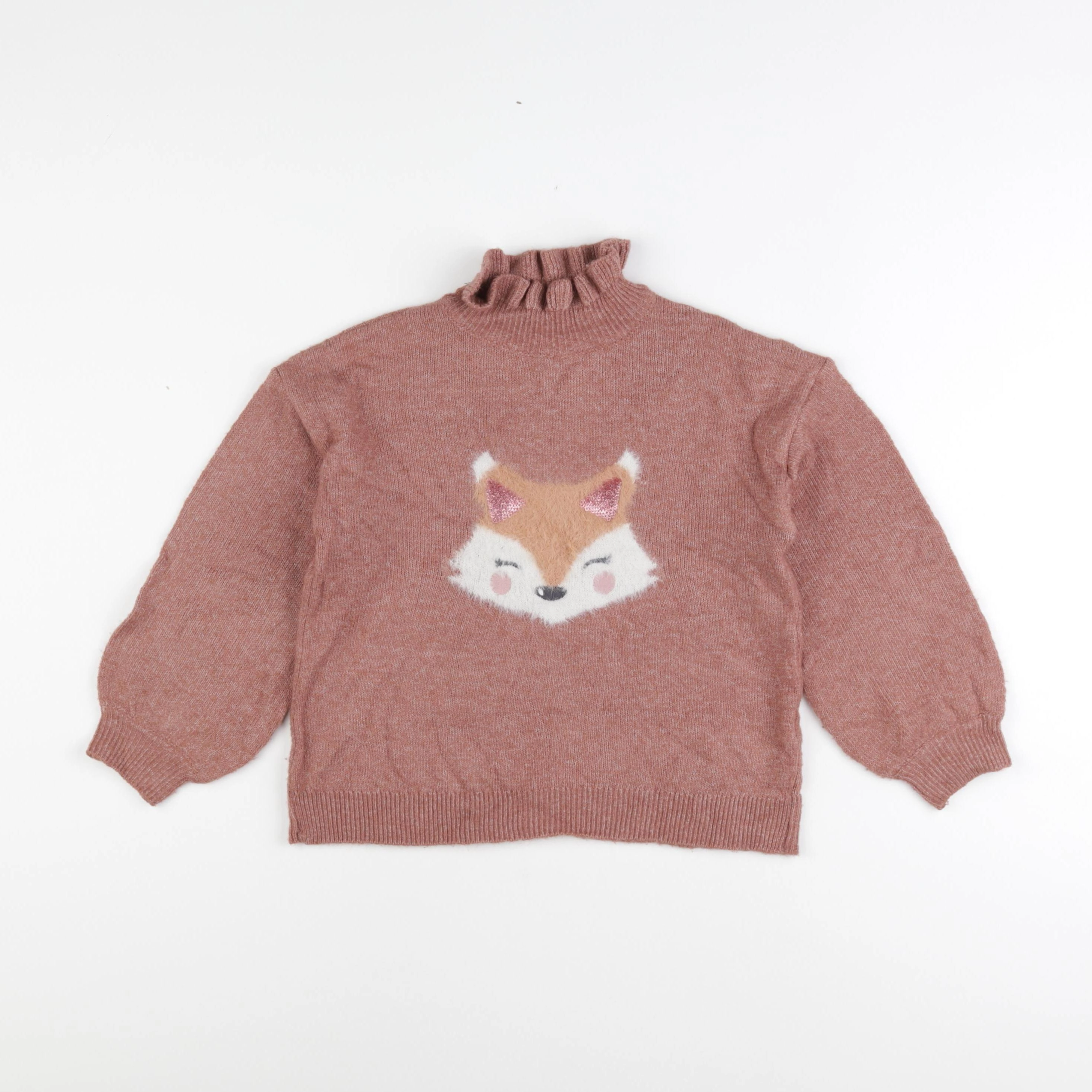 Vertbaudet - pull marron - 6 ans