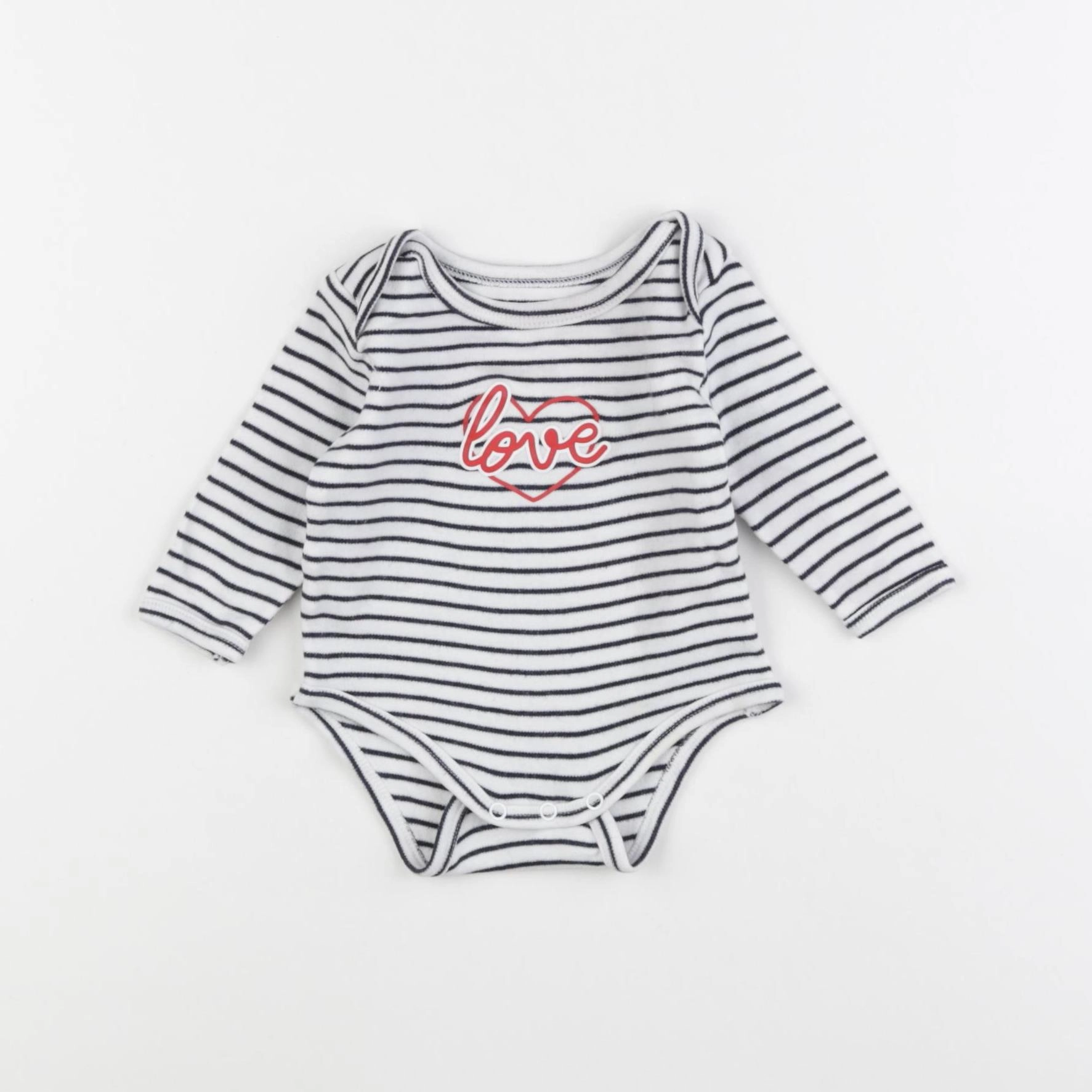 Vertbaudet - body blanc - 3 mois