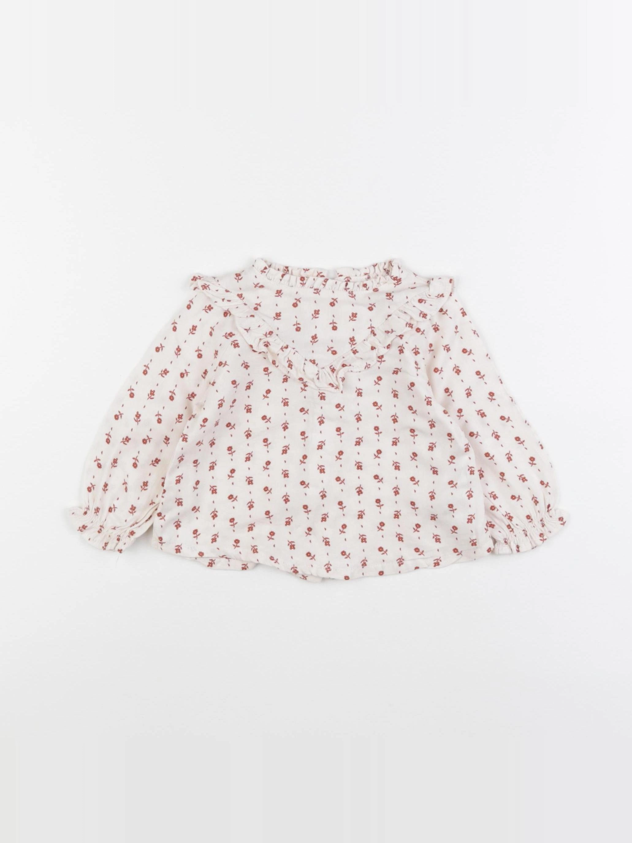 Vertbaudet - blouse beige - 6 mois