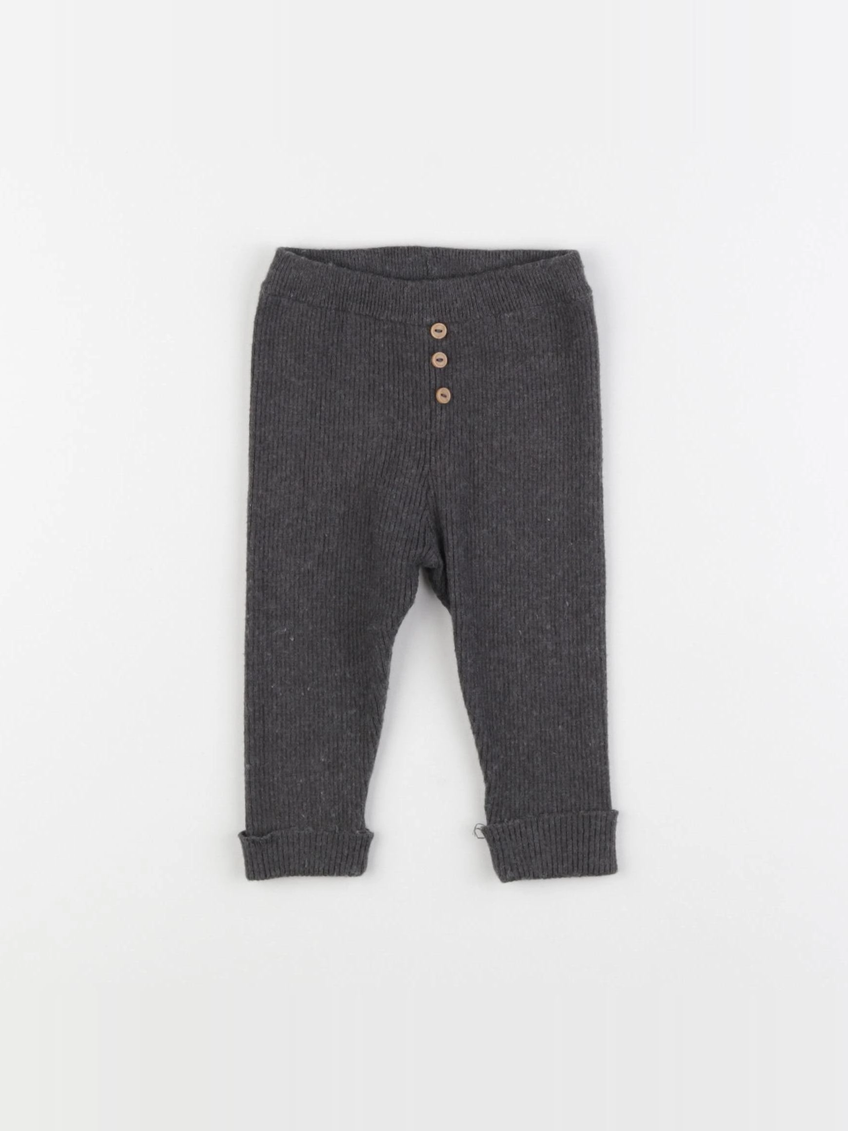 Vertbaudet - legging gris - 6 mois
