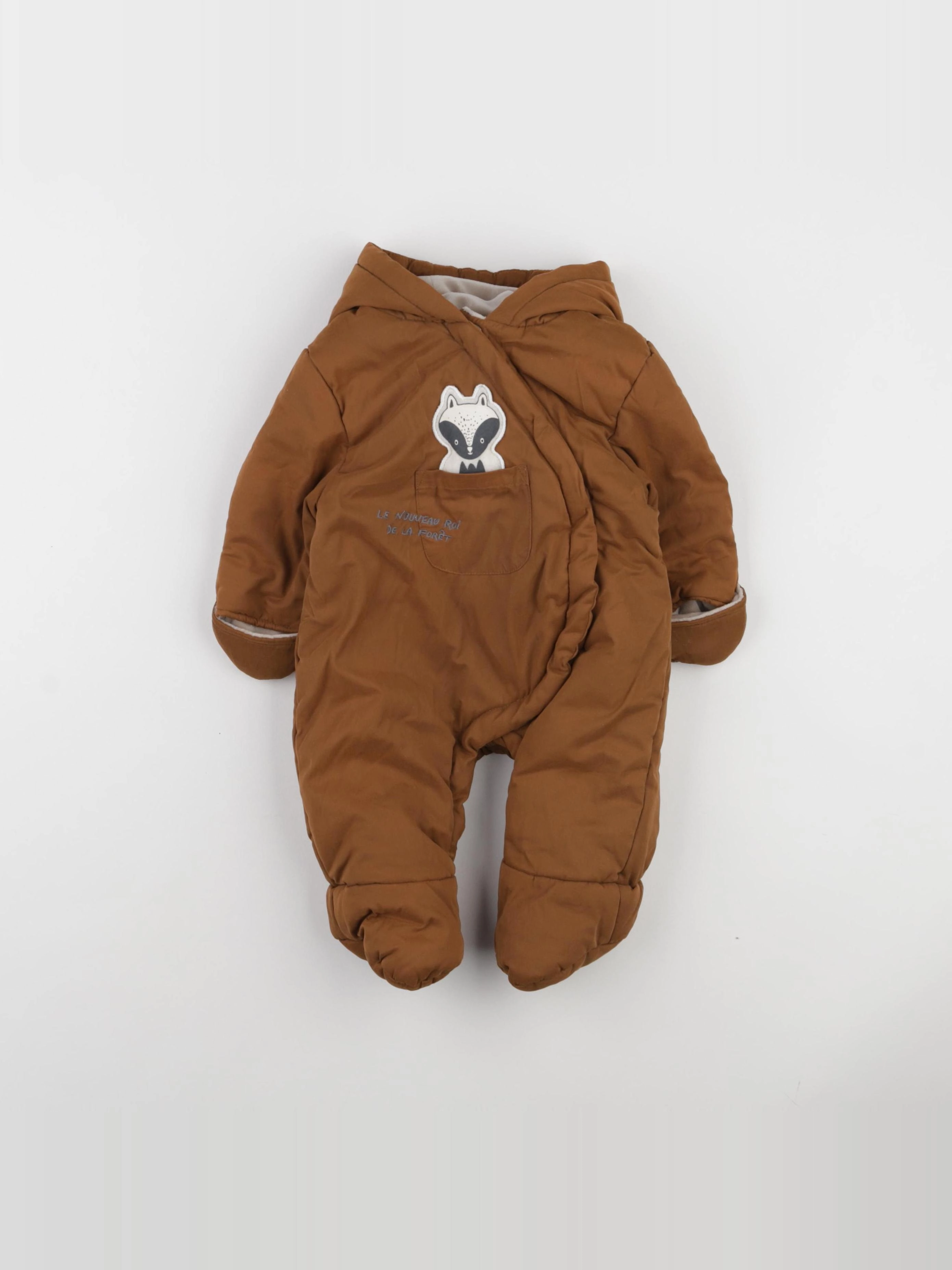 Vertbaudet - combi-pilote marron - 3 mois