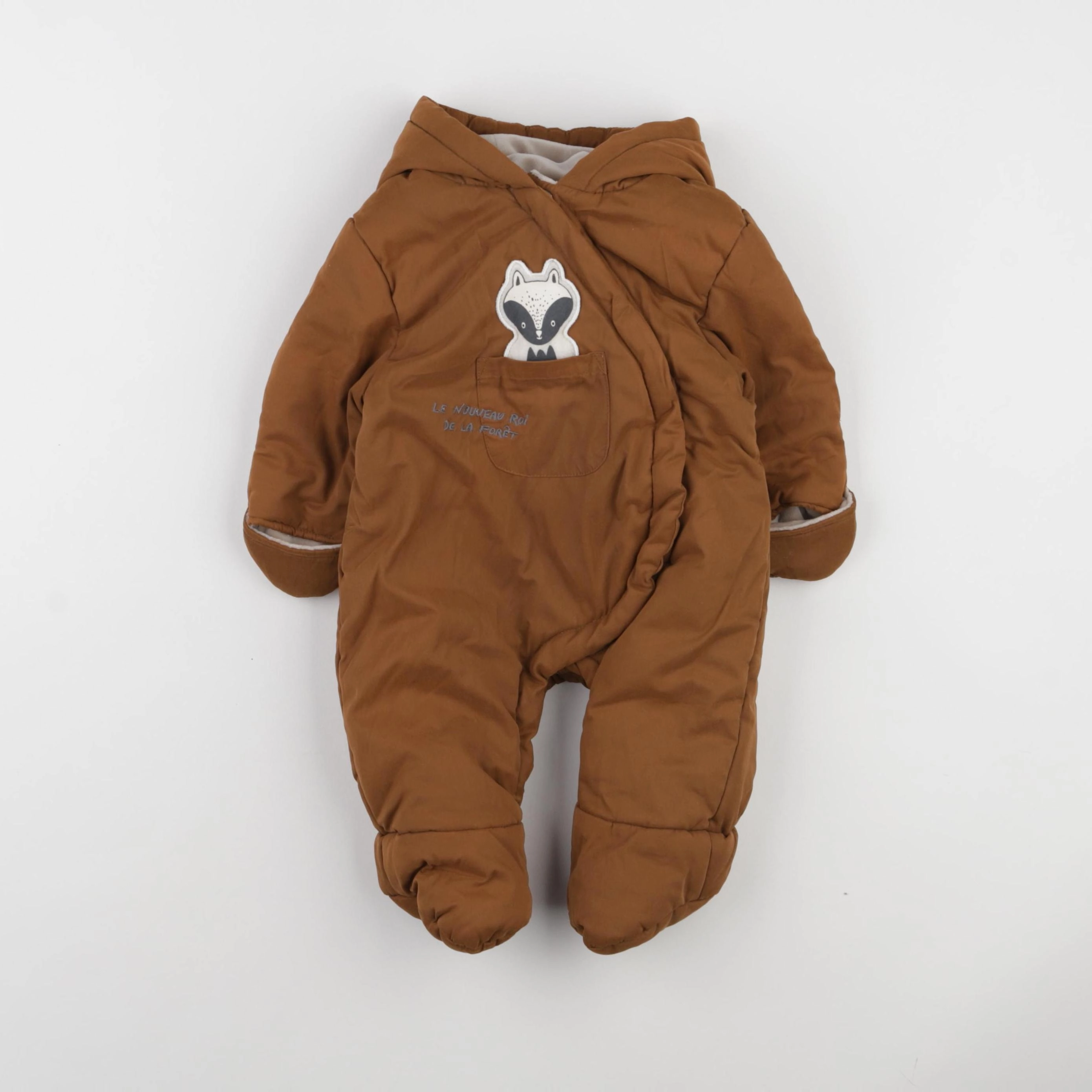 Vertbaudet - combi-pilote marron - 3 mois
