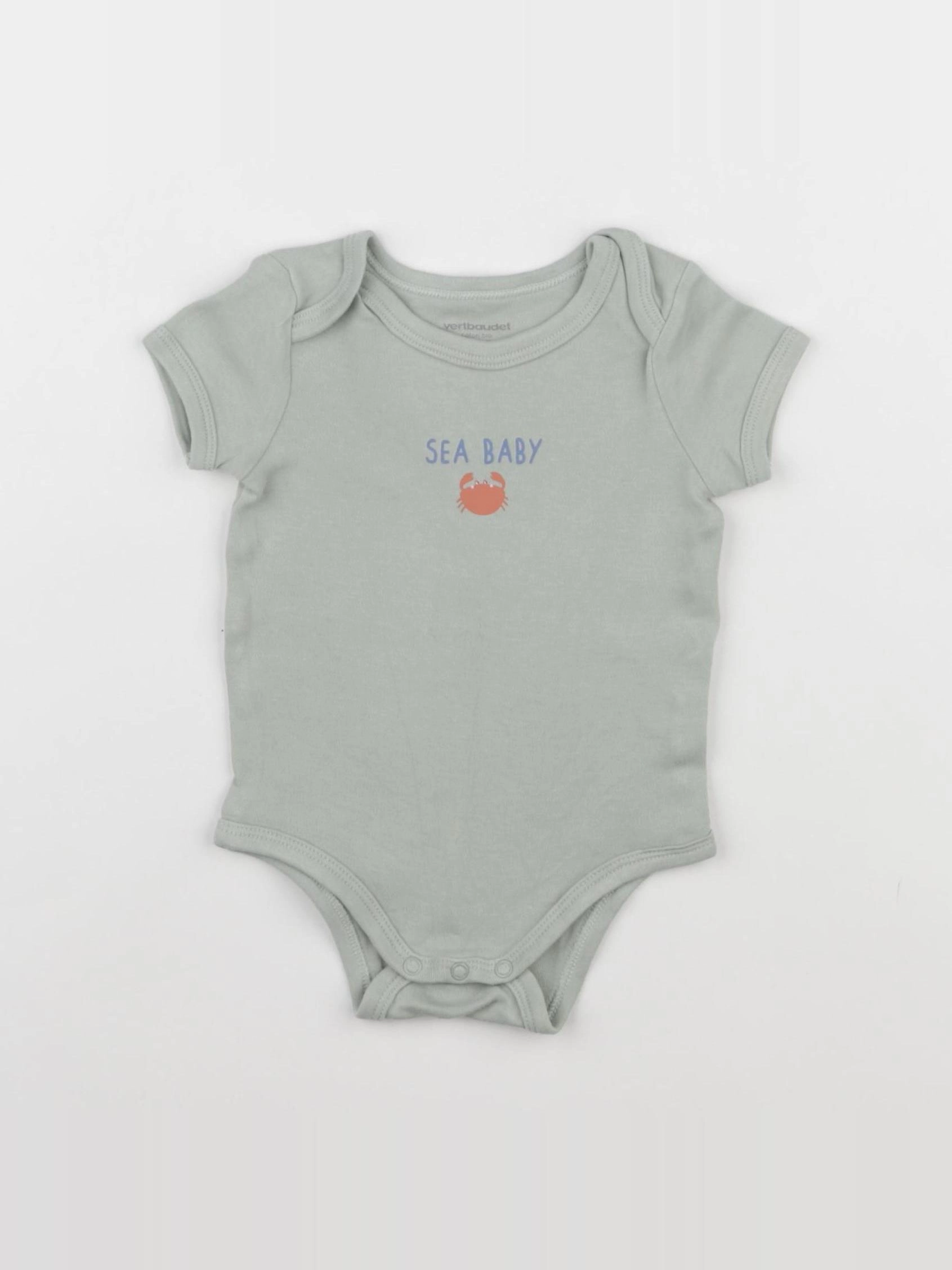 Vertbaudet - body vert - 6 mois