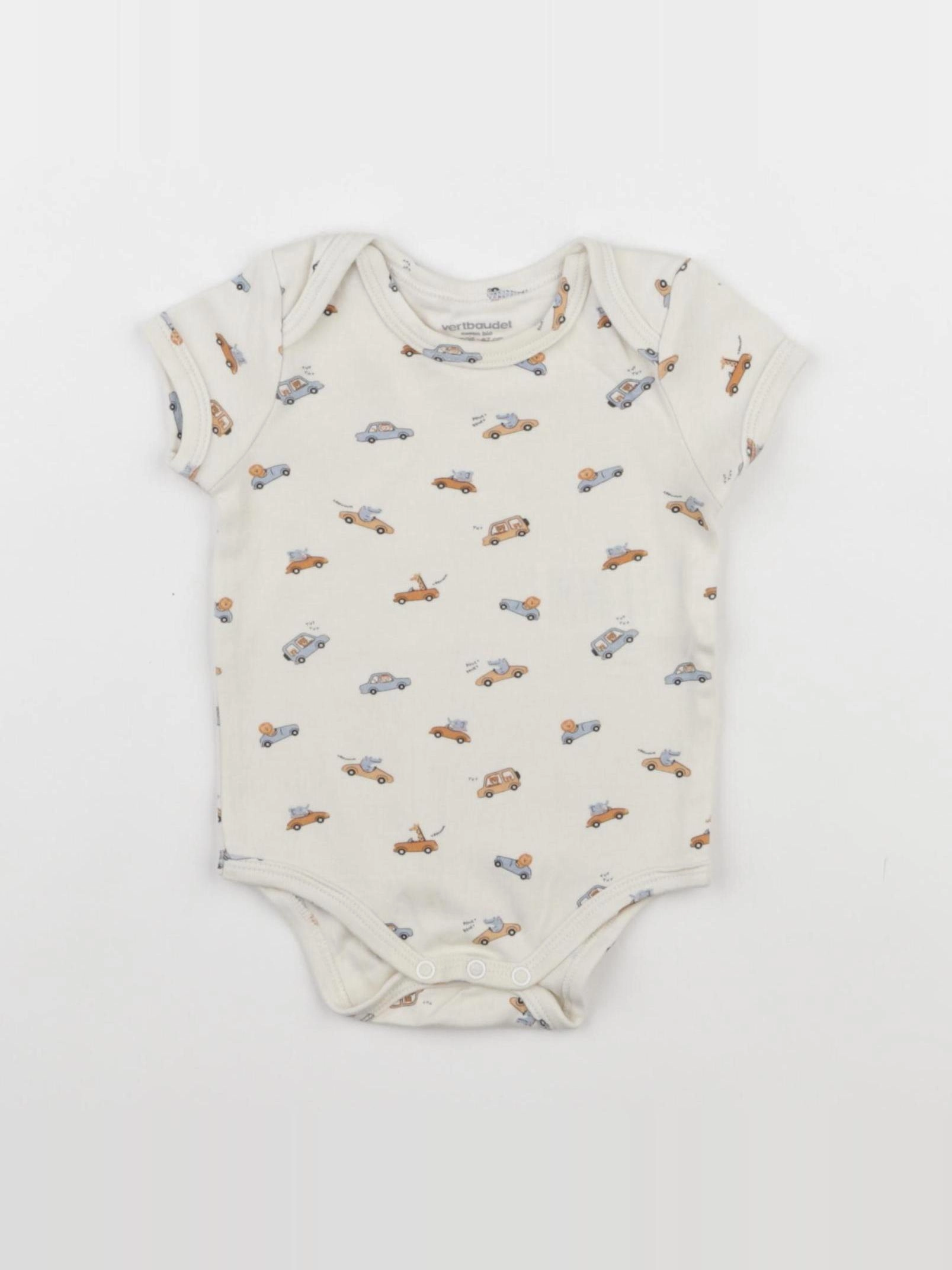 Vertbaudet - body beige - 6 mois