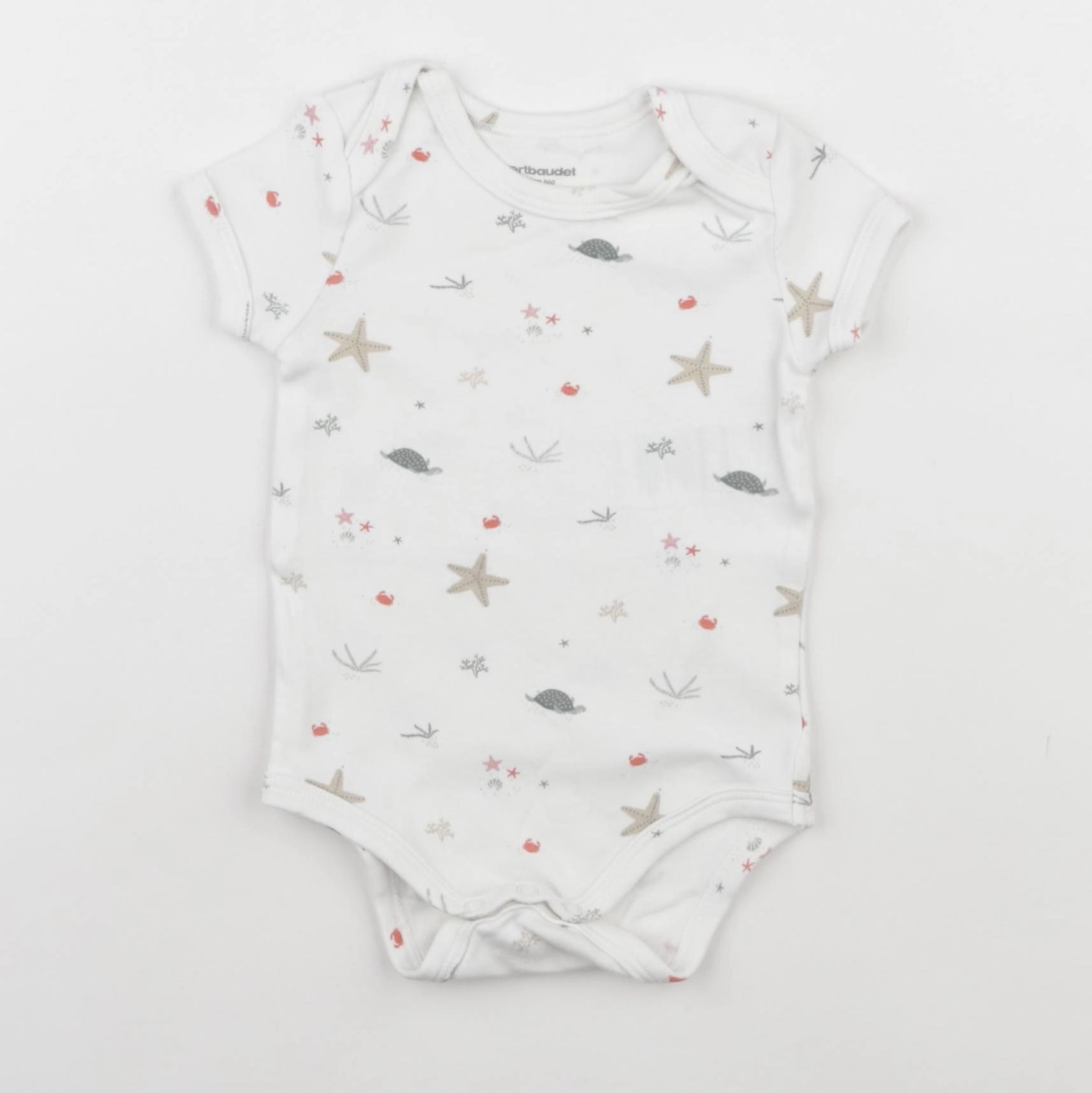 Vertbaudet - body blanc - 6 mois