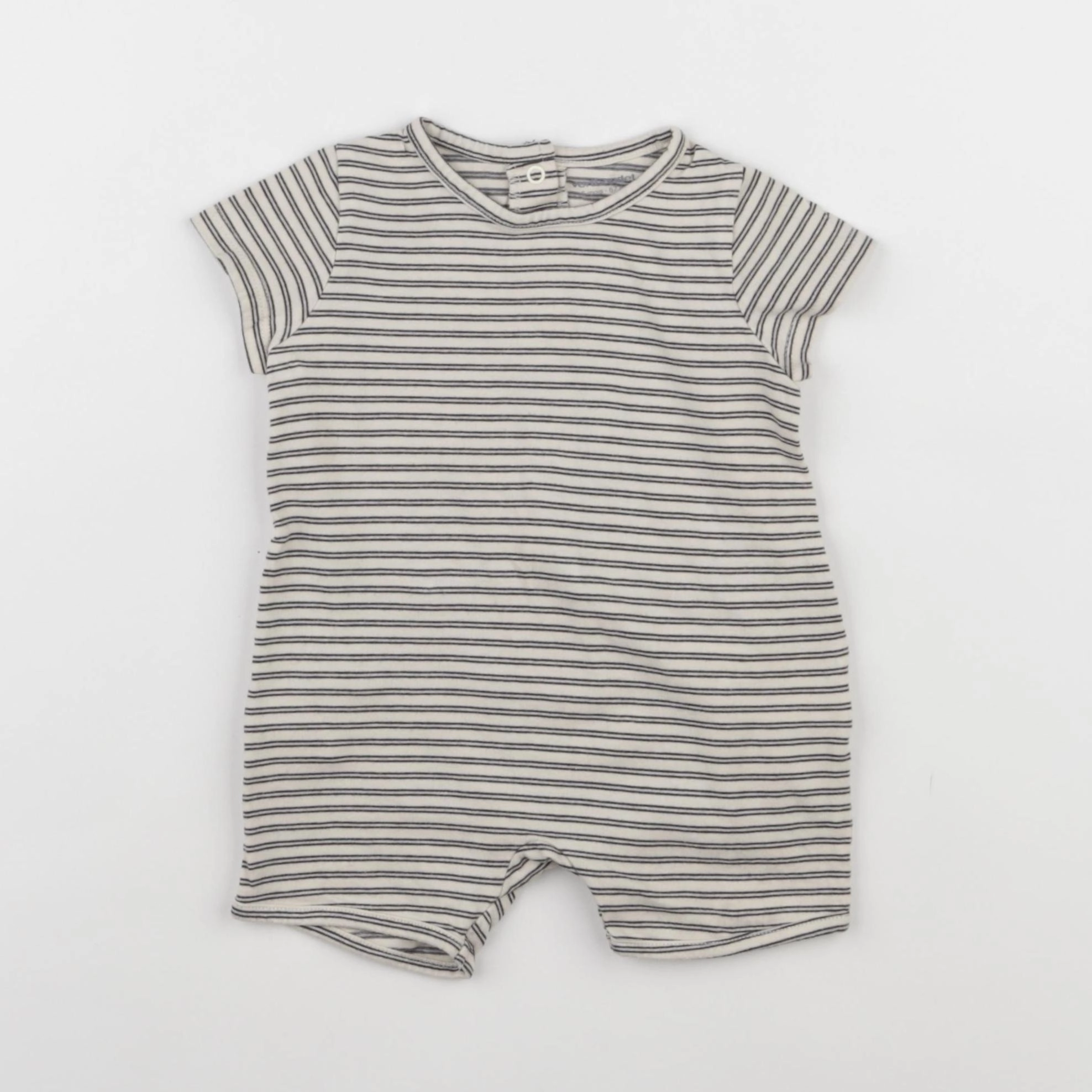 Vertbaudet - pyjama coton beige - 6 mois