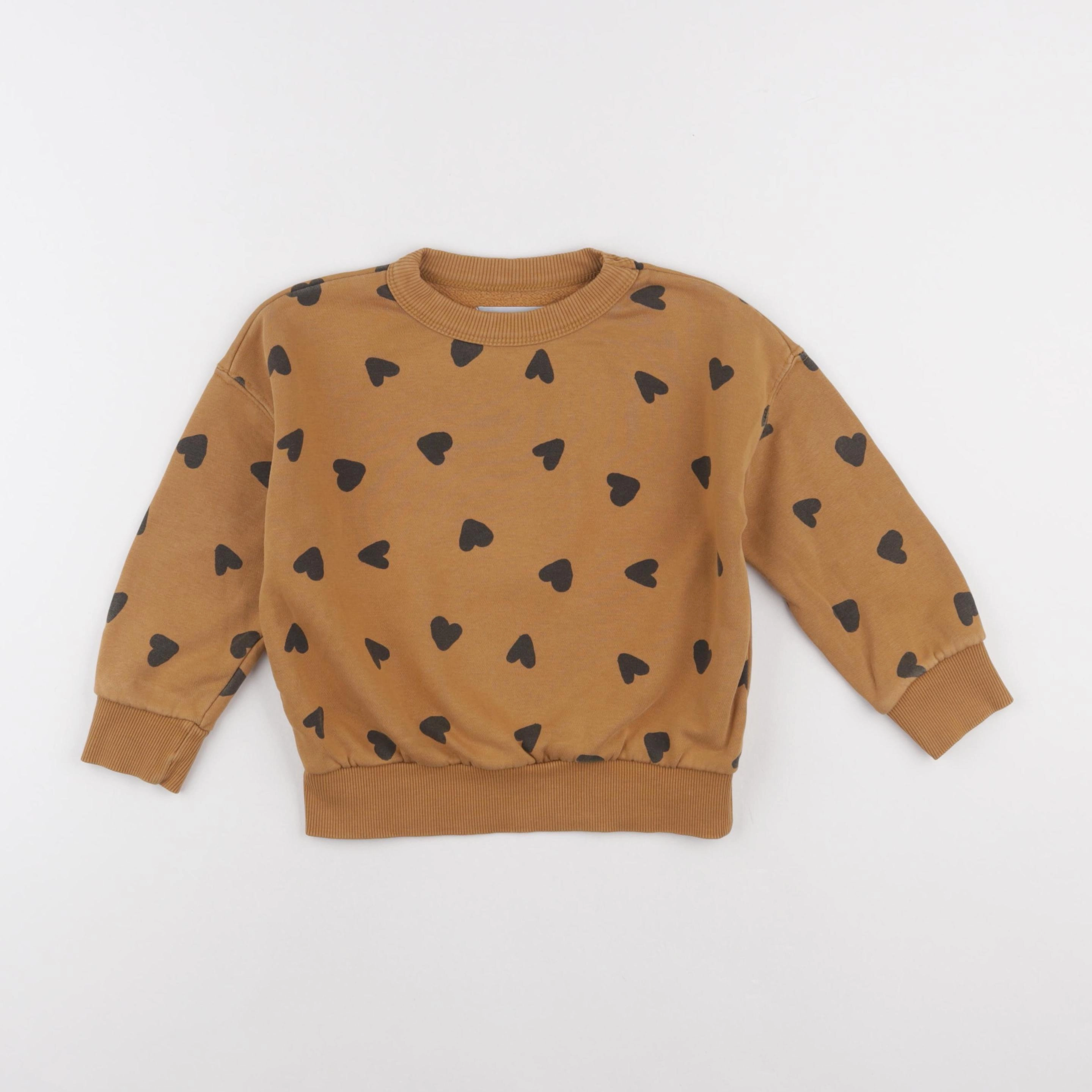 Monoprix - sweat marron - 4 ans