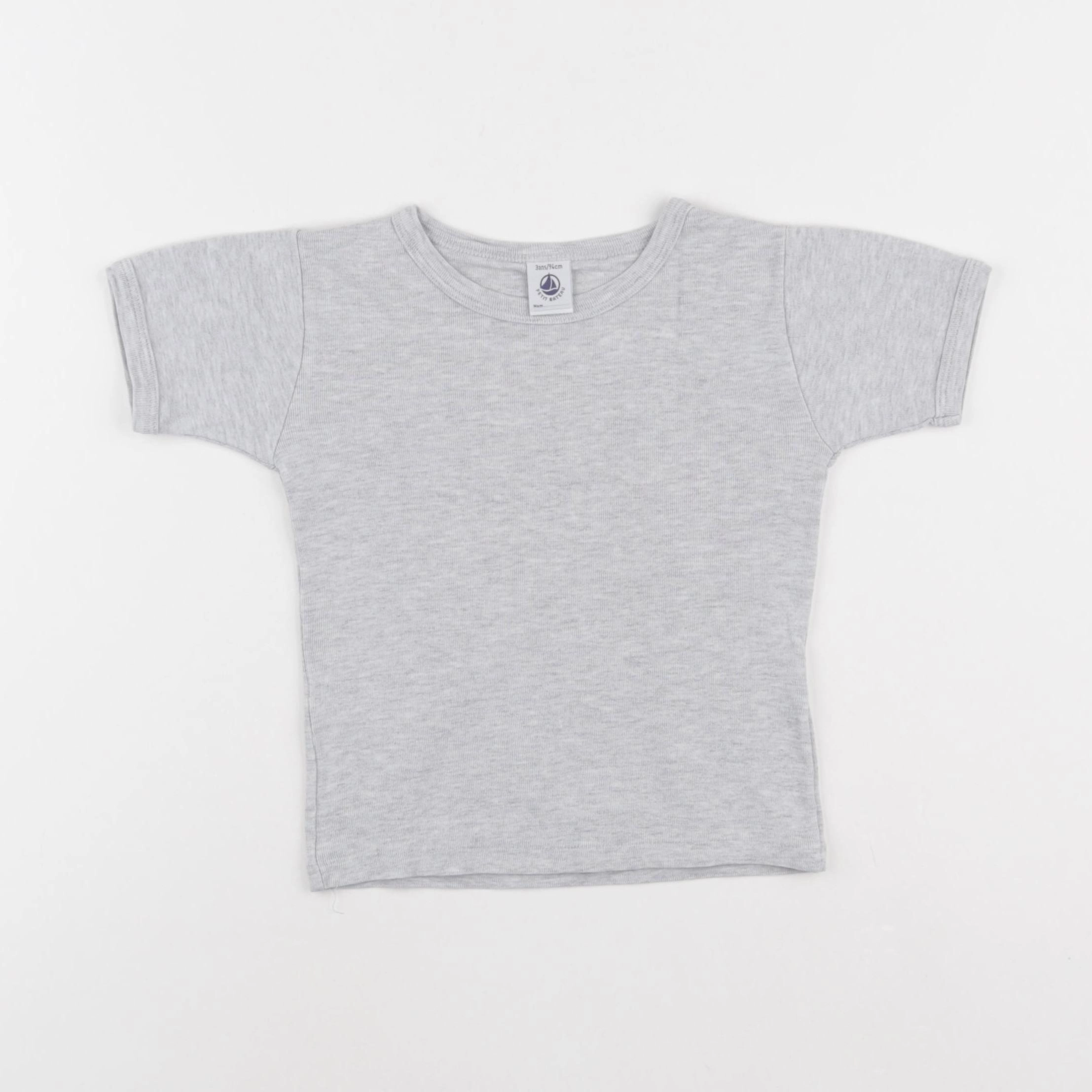 Petit Bateau - maillot de corps gris - 3 ans
