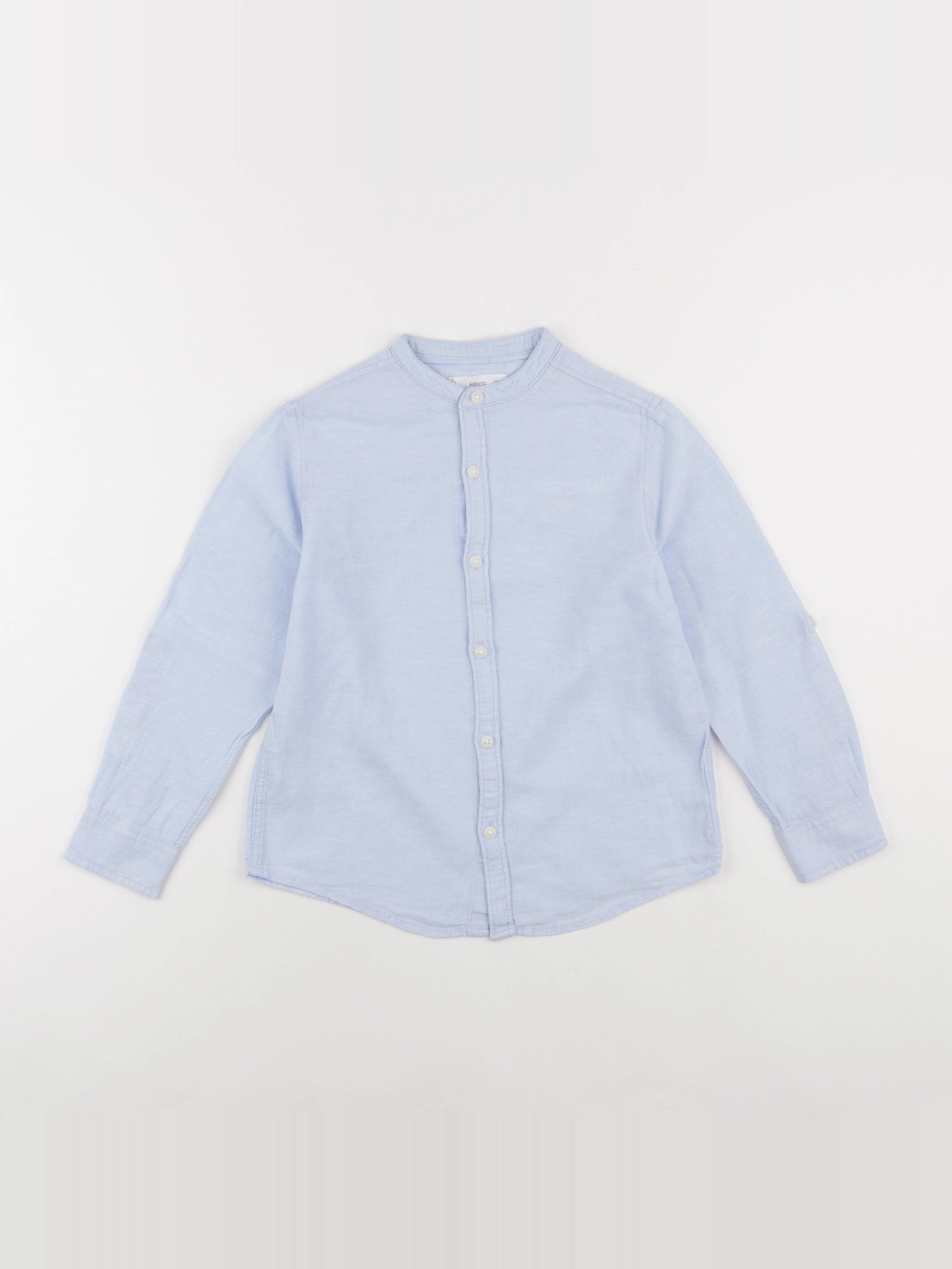 Mango - blouse bleu - 7 ans