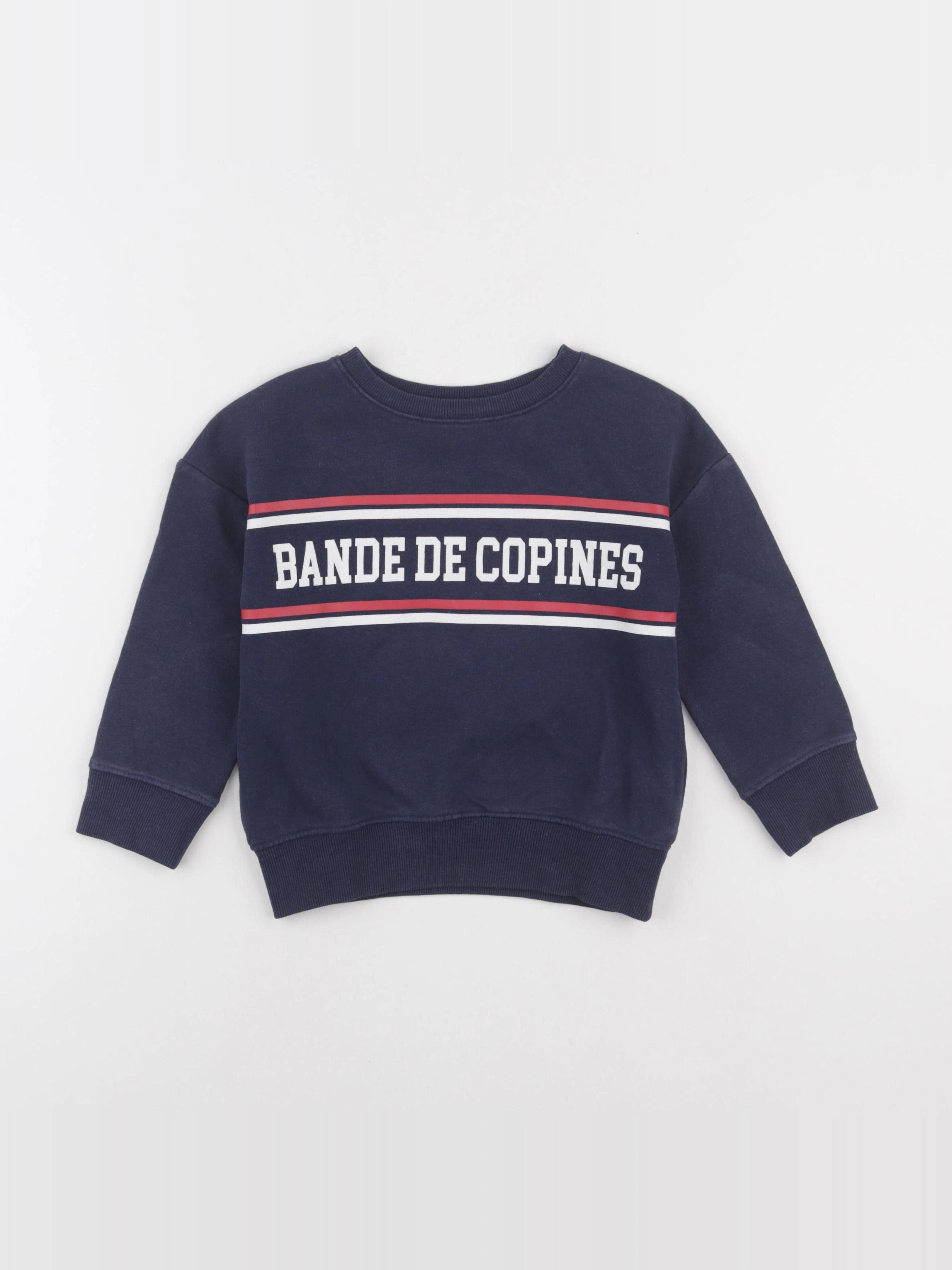 Tape à l'oeil - sweat bleu - 4 ans
