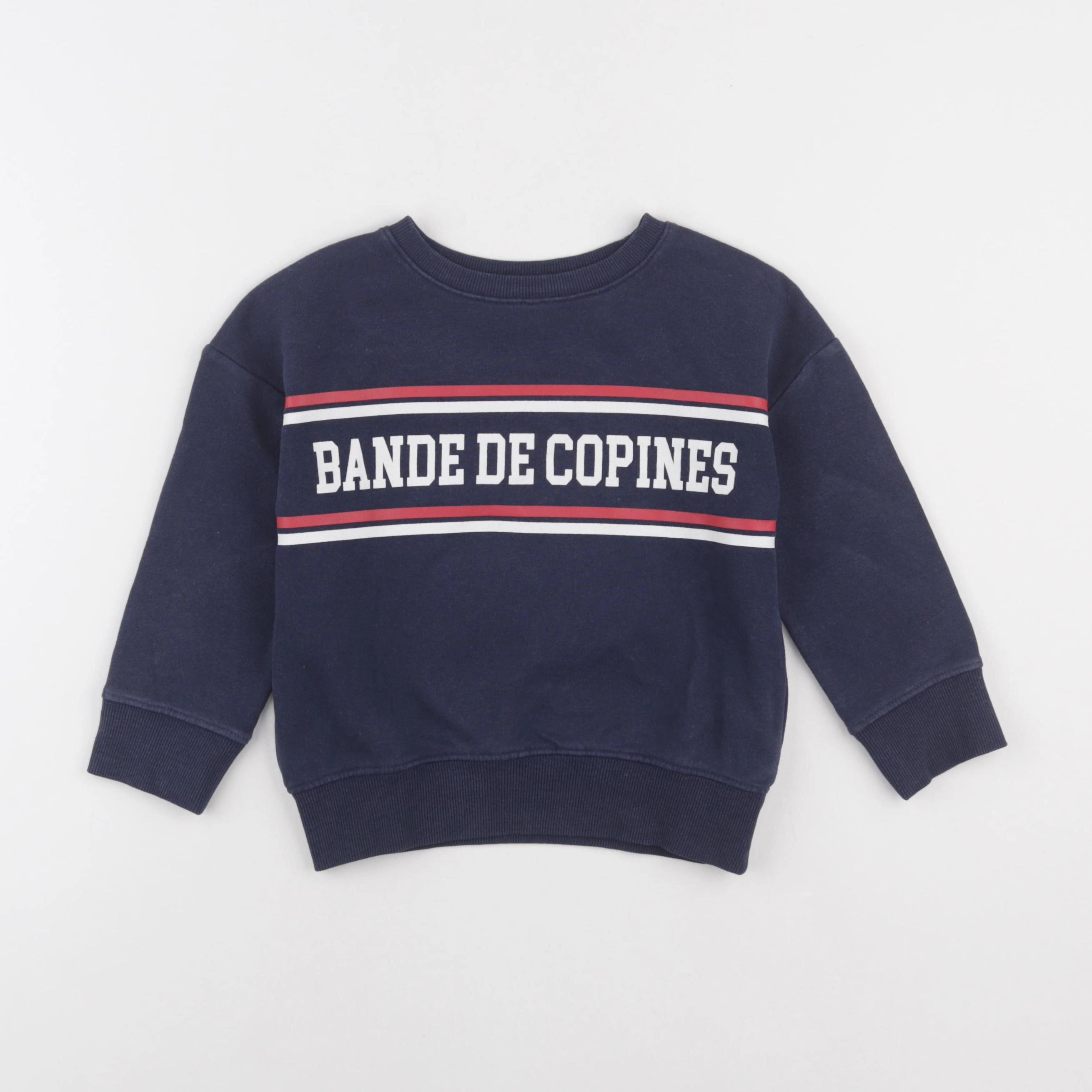 Tape à l'oeil - sweat bleu - 4 ans