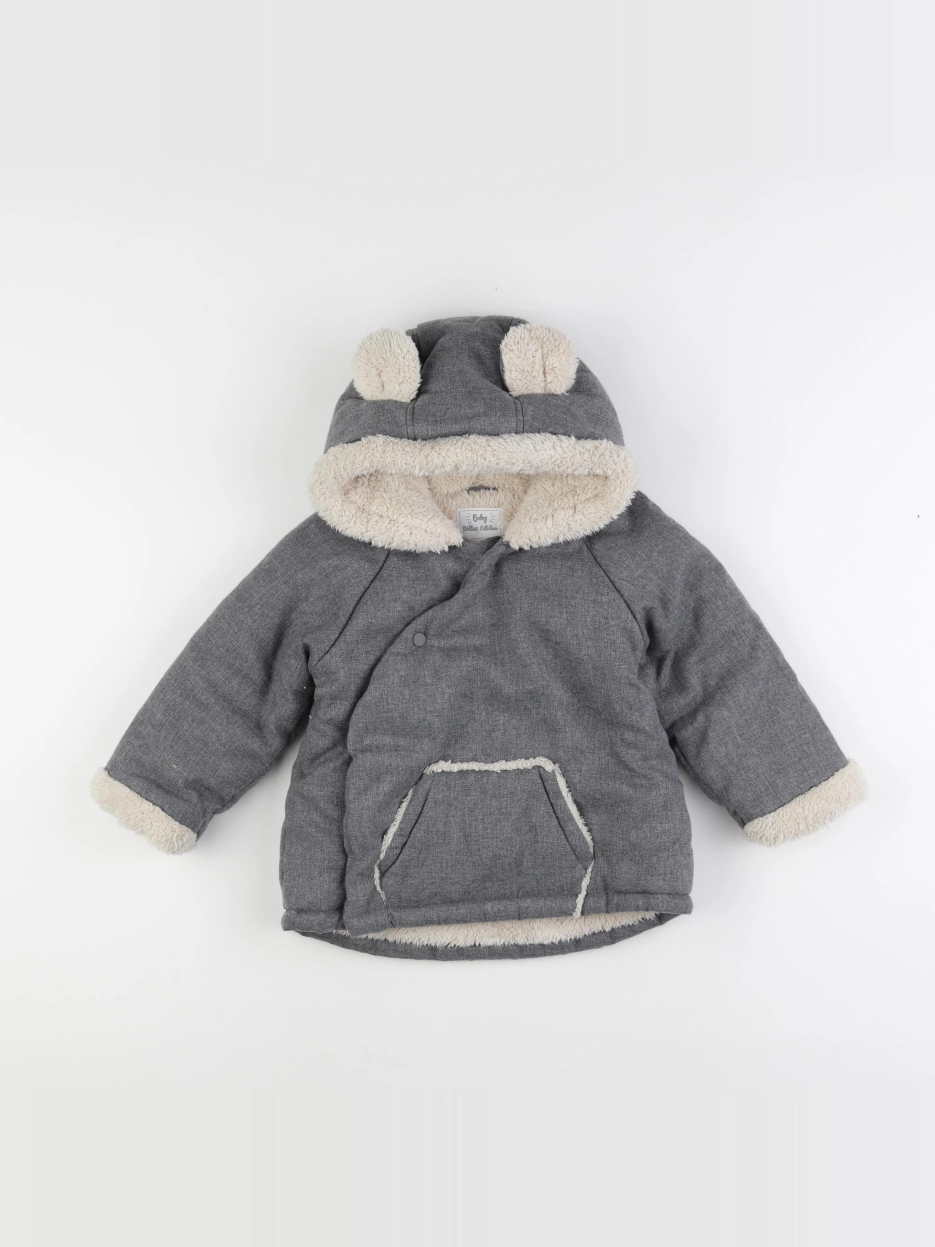 Vertbaudet - manteau gris - 3 ans