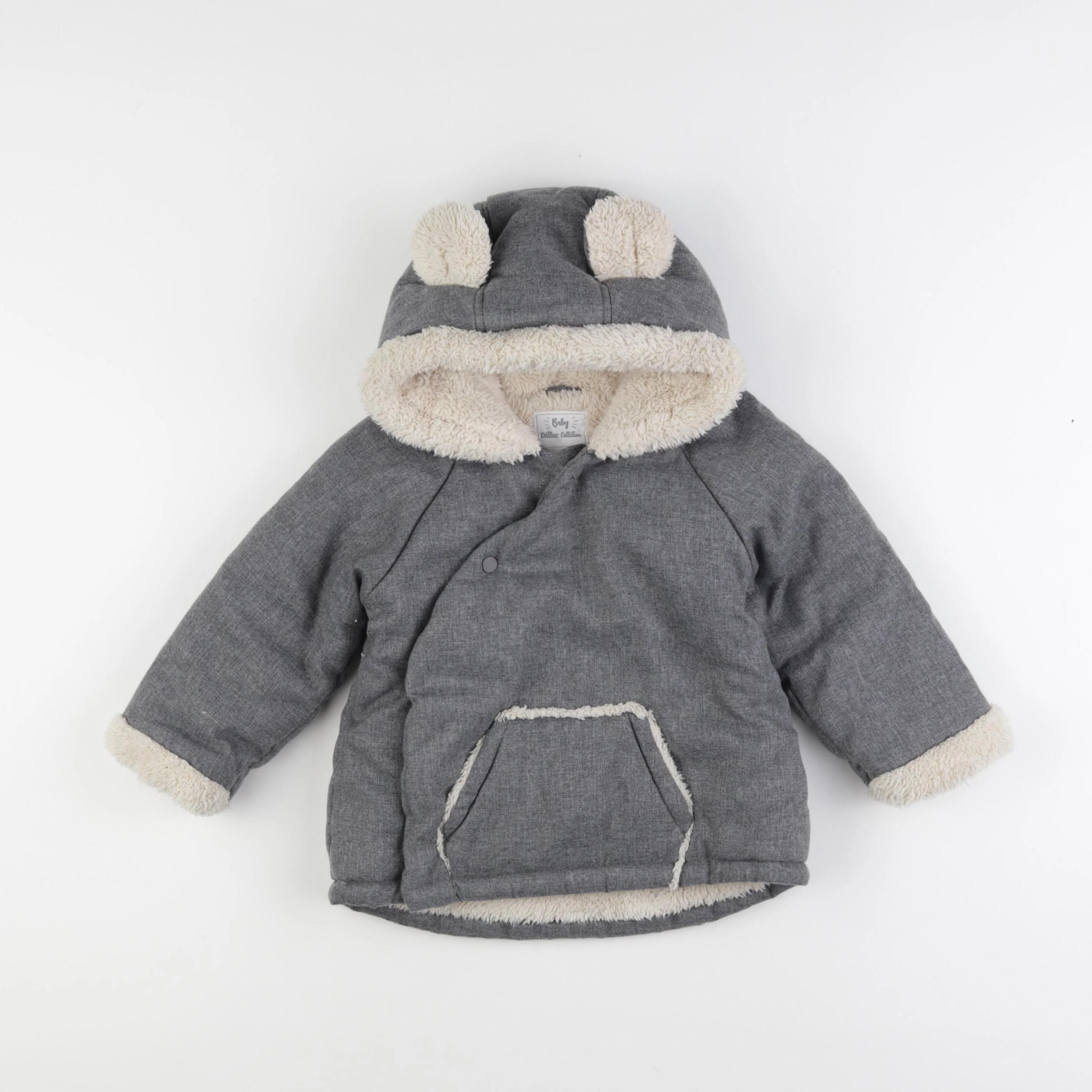 Vertbaudet - manteau gris - 3 ans
