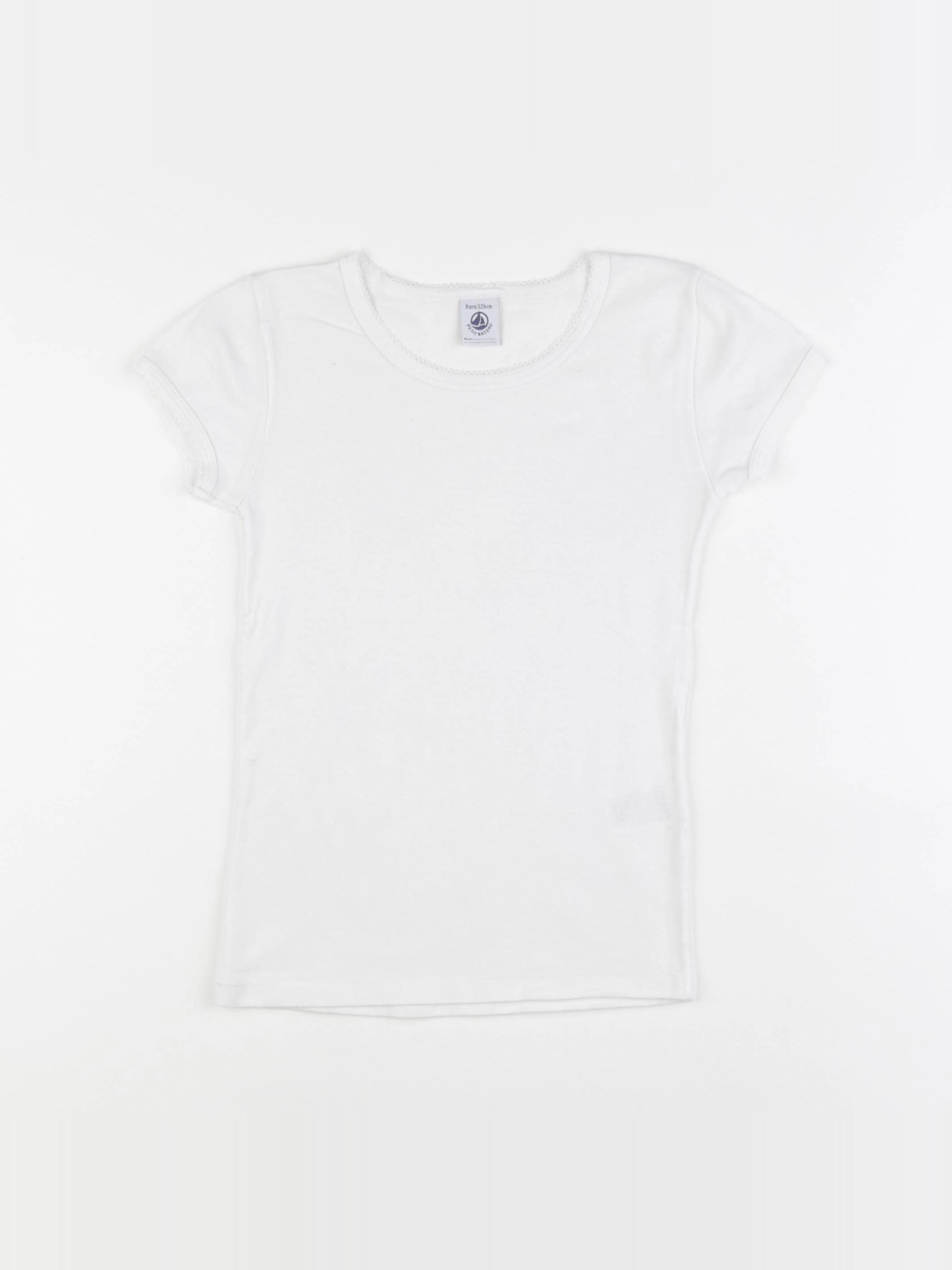 Petit Bateau - maillot de corps blanc - 8 ans