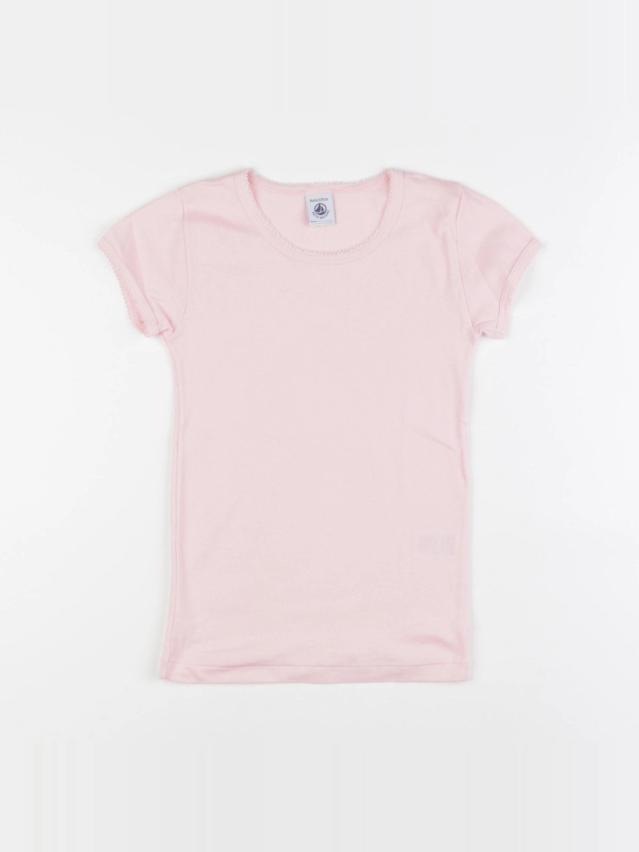 Petit Bateau - maillot de corps rose - 8 ans