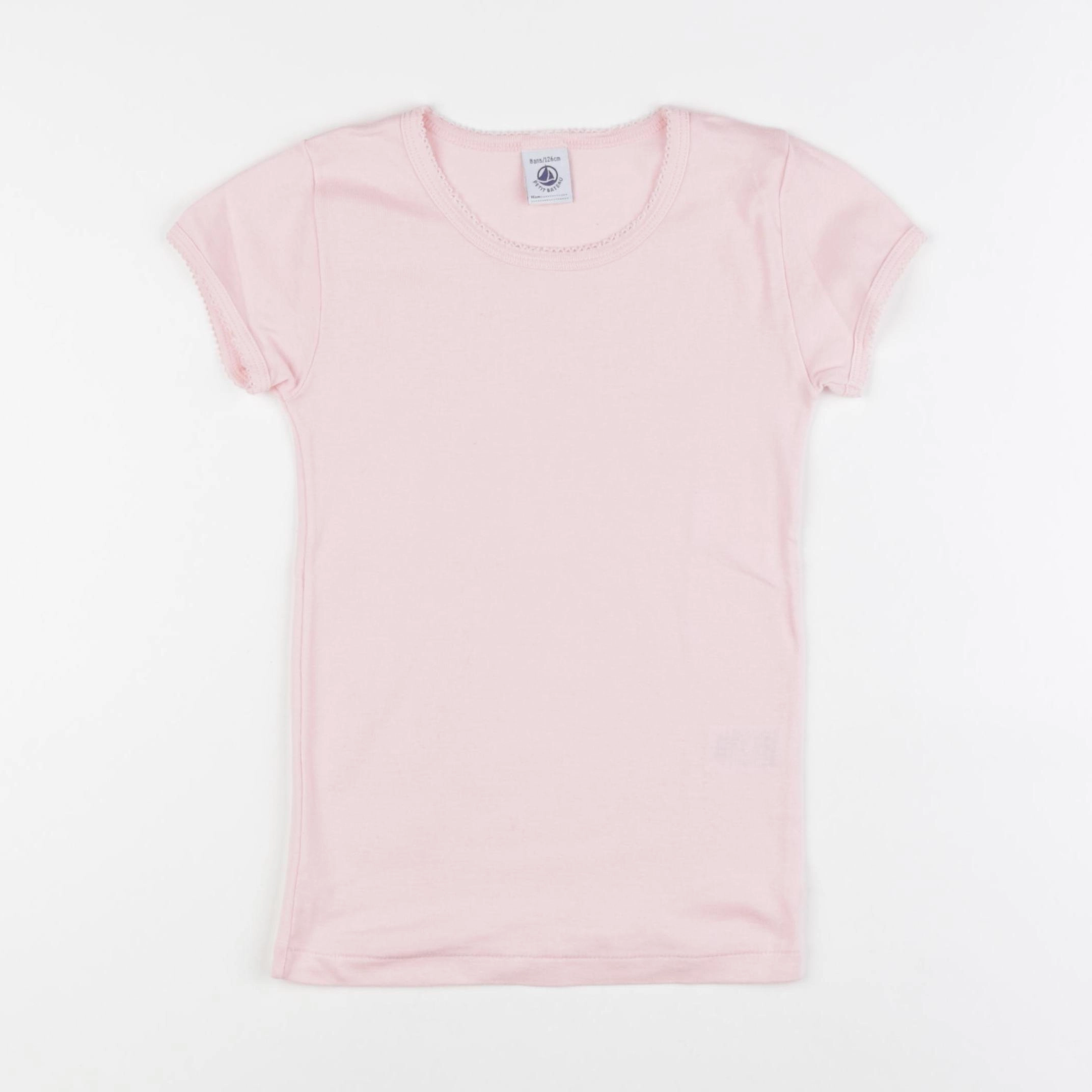 Petit Bateau - maillot de corps rose - 8 ans