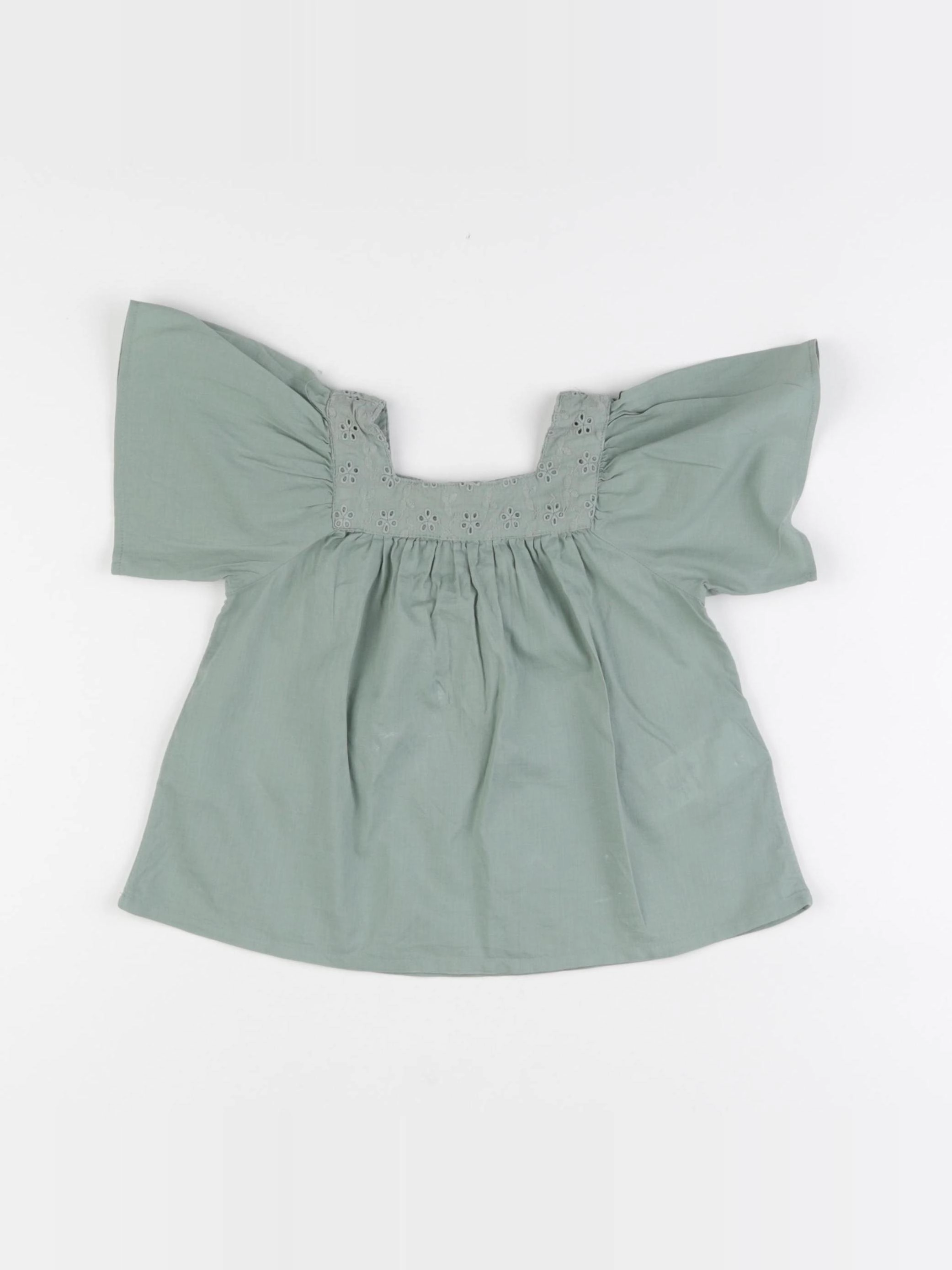 Vertbaudet - blouse vert - 18 mois