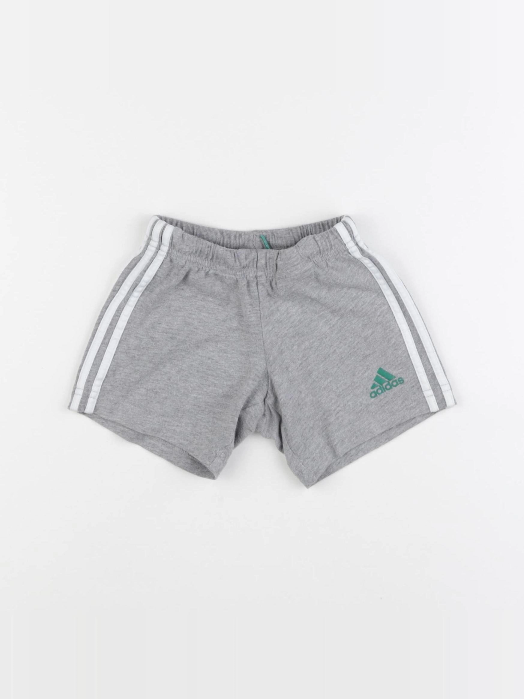 Adidas - short gris - 9/12 mois